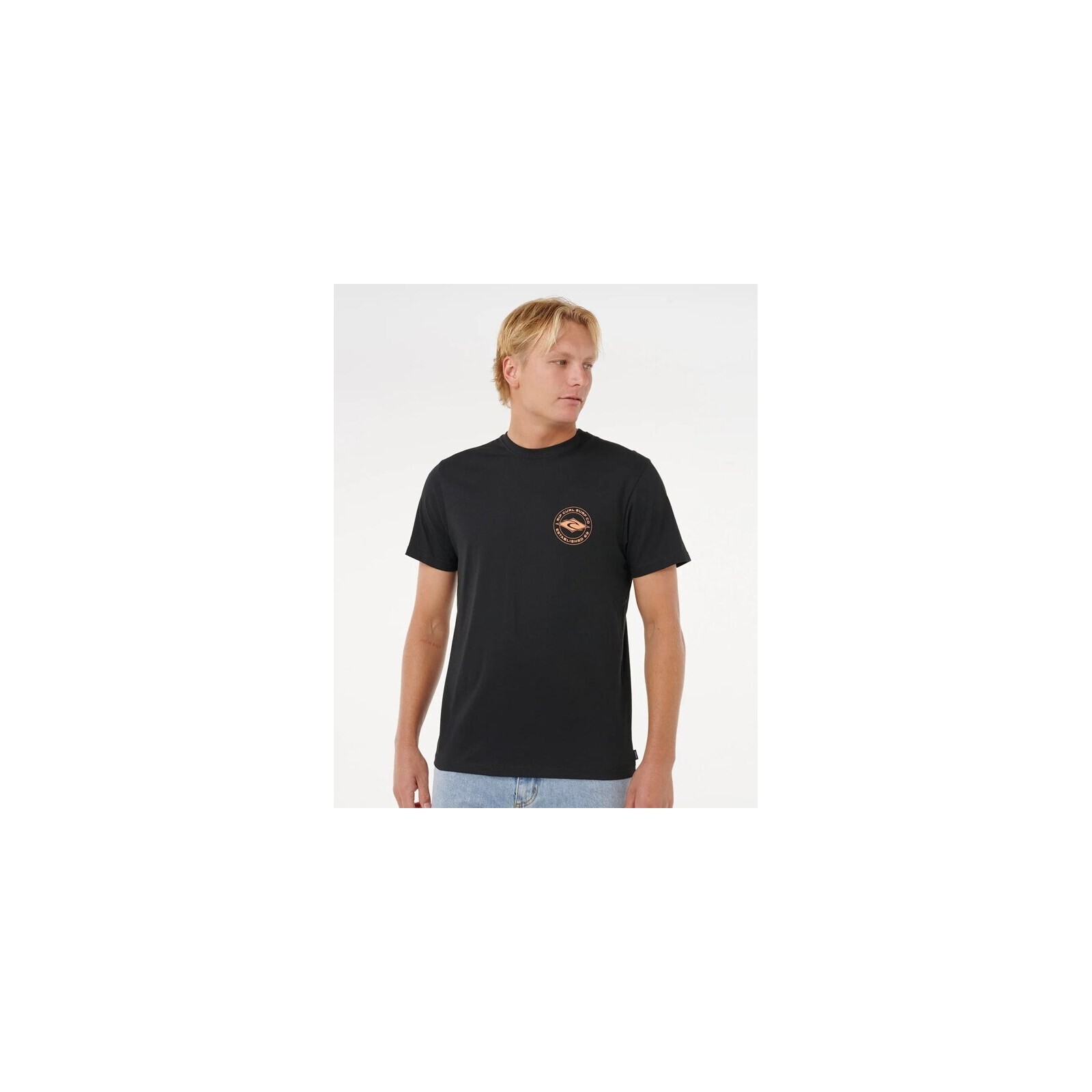 triko RIP CURL - Staple Tee Black (90)