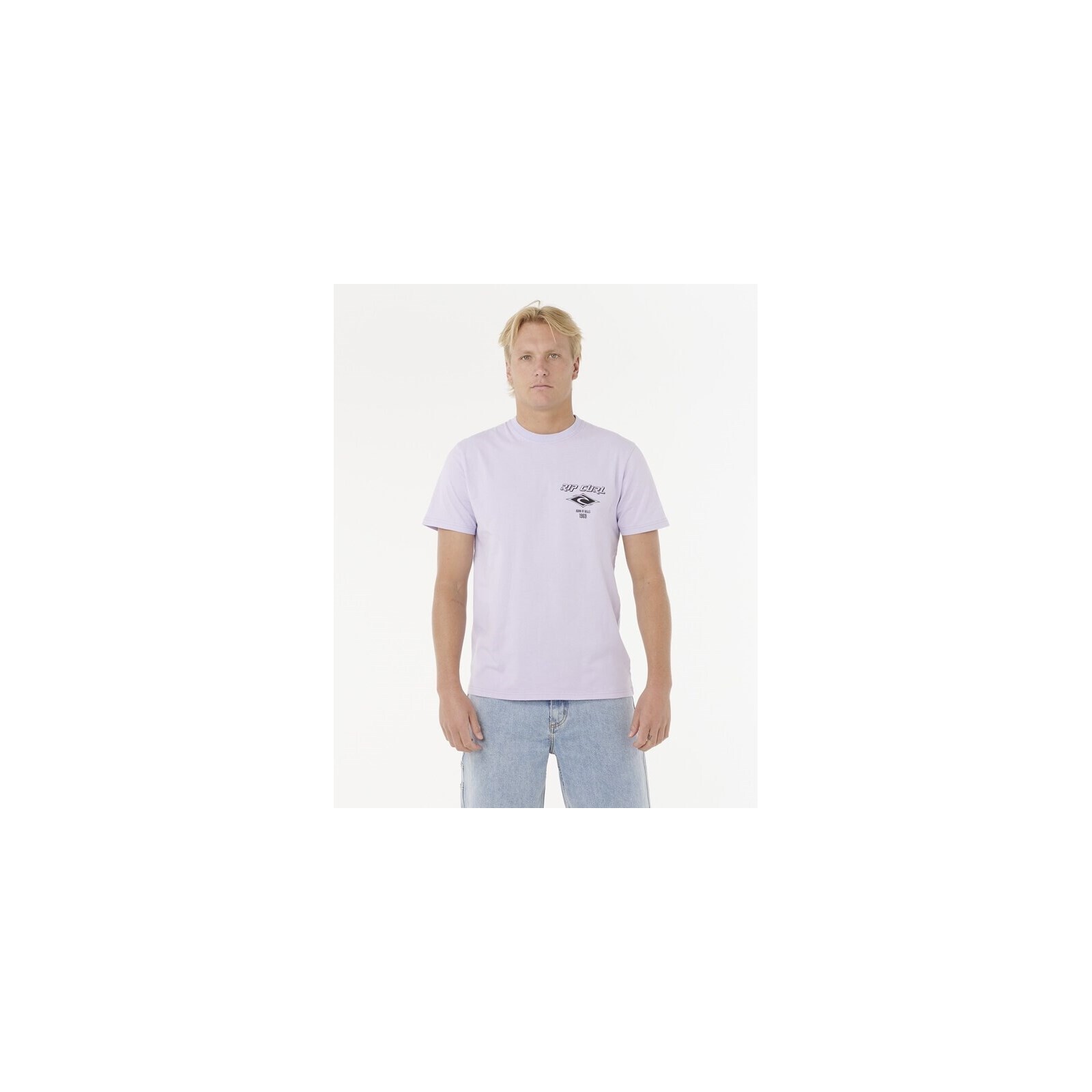 triko RIP CURL - Fade Out Icon Tee Iced Lavender (2362)