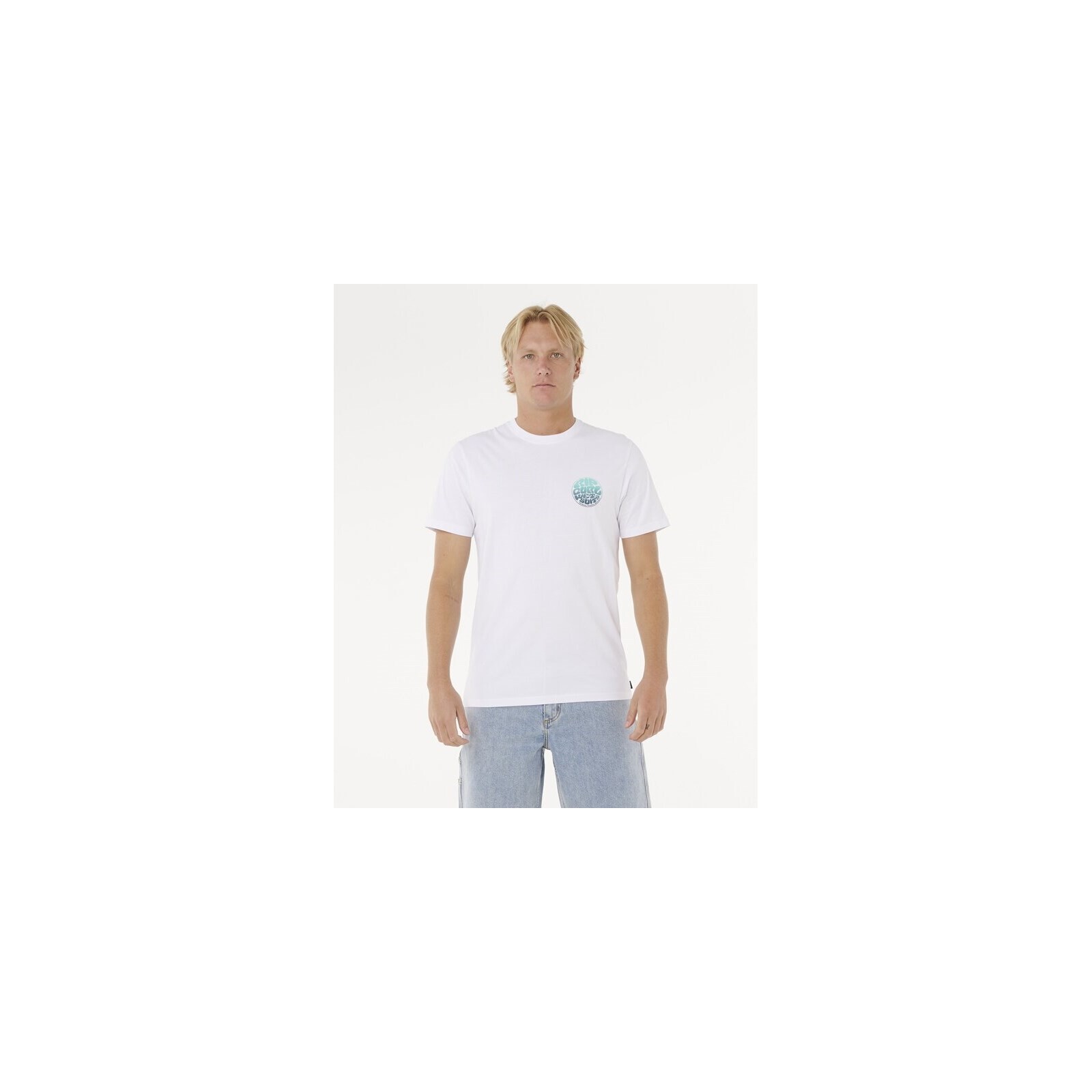 triko RIP CURL - Wettie Passage Icon Tee Optical White (3262) velikost: L