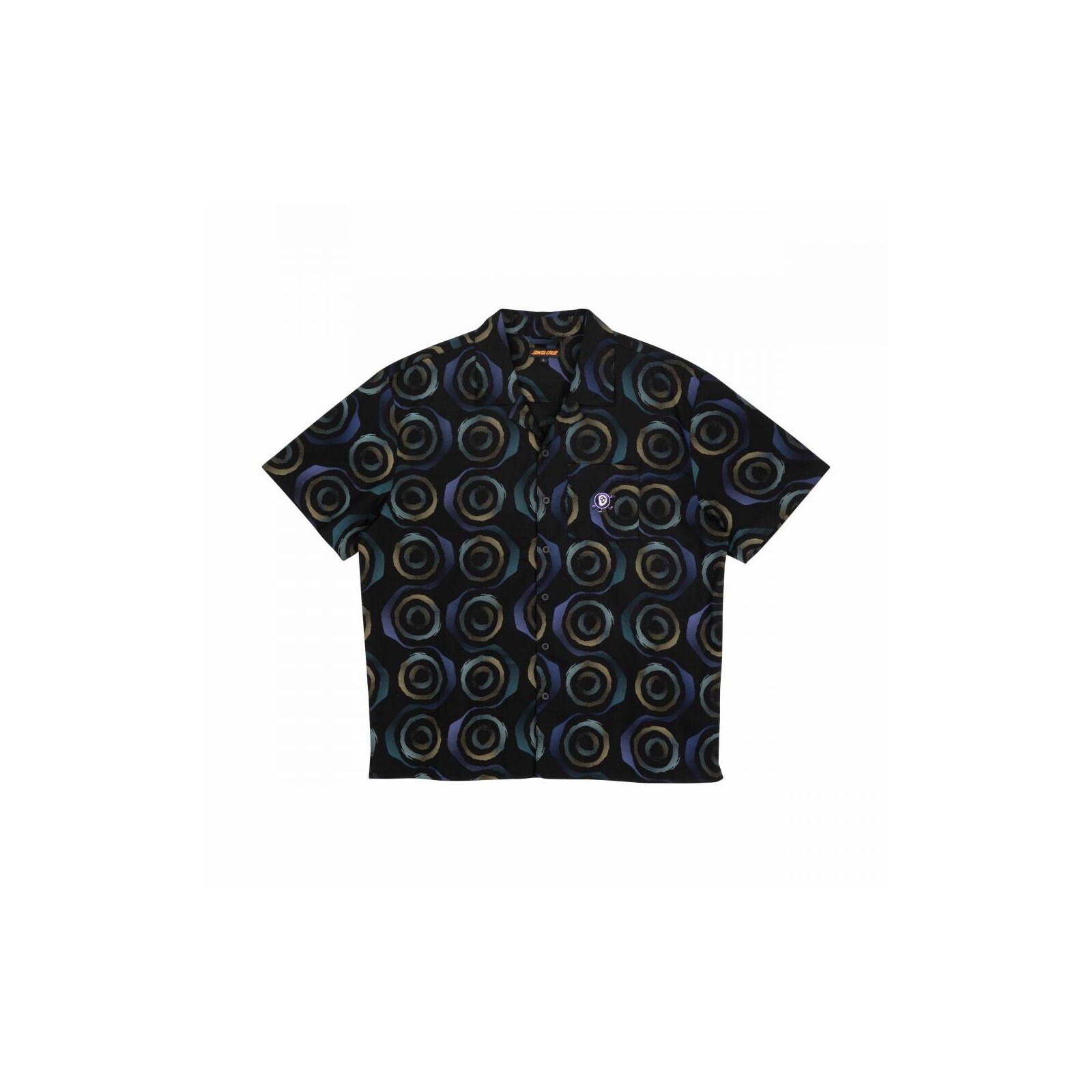košile SANTA CRUZ - Vertigo SS Haze Shirt Black (BLACK) velikost: M