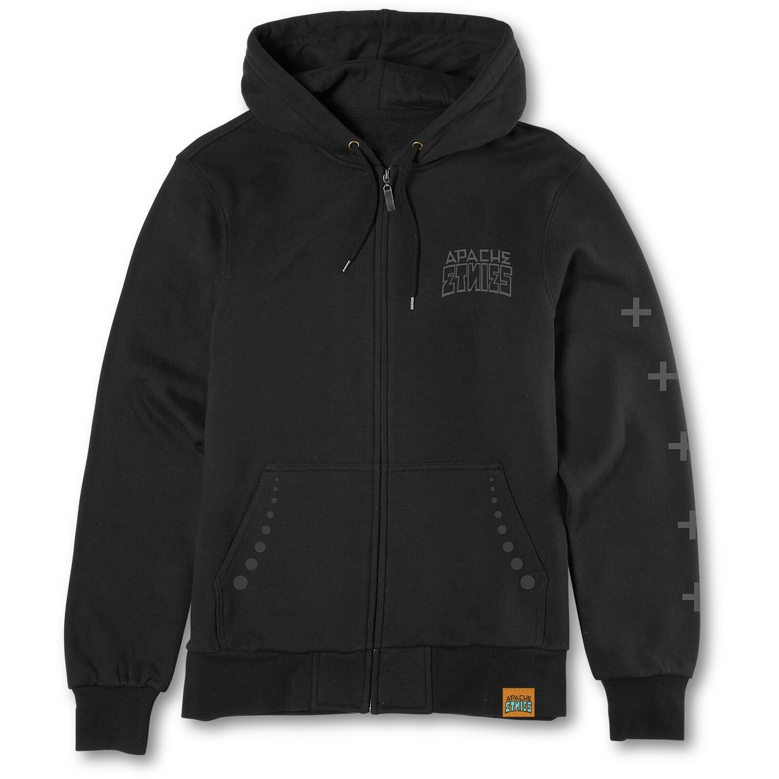 mikina ETNIES - Etnies X Apache Zip Hoodie Black (001) velikost: L