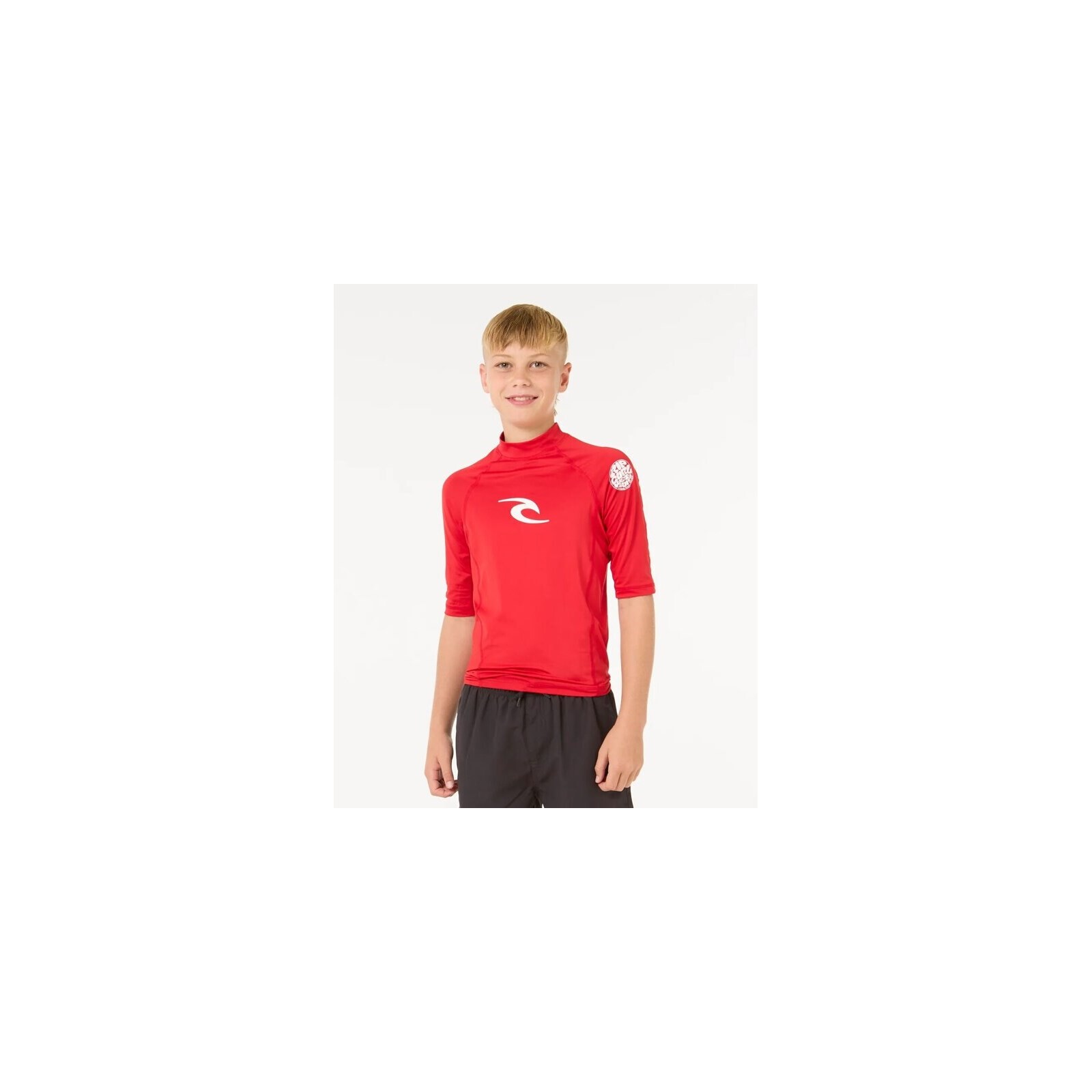 lykra RIP CURL - Brand Wave Upf S/S-Boy Red (40) velikost: 10
