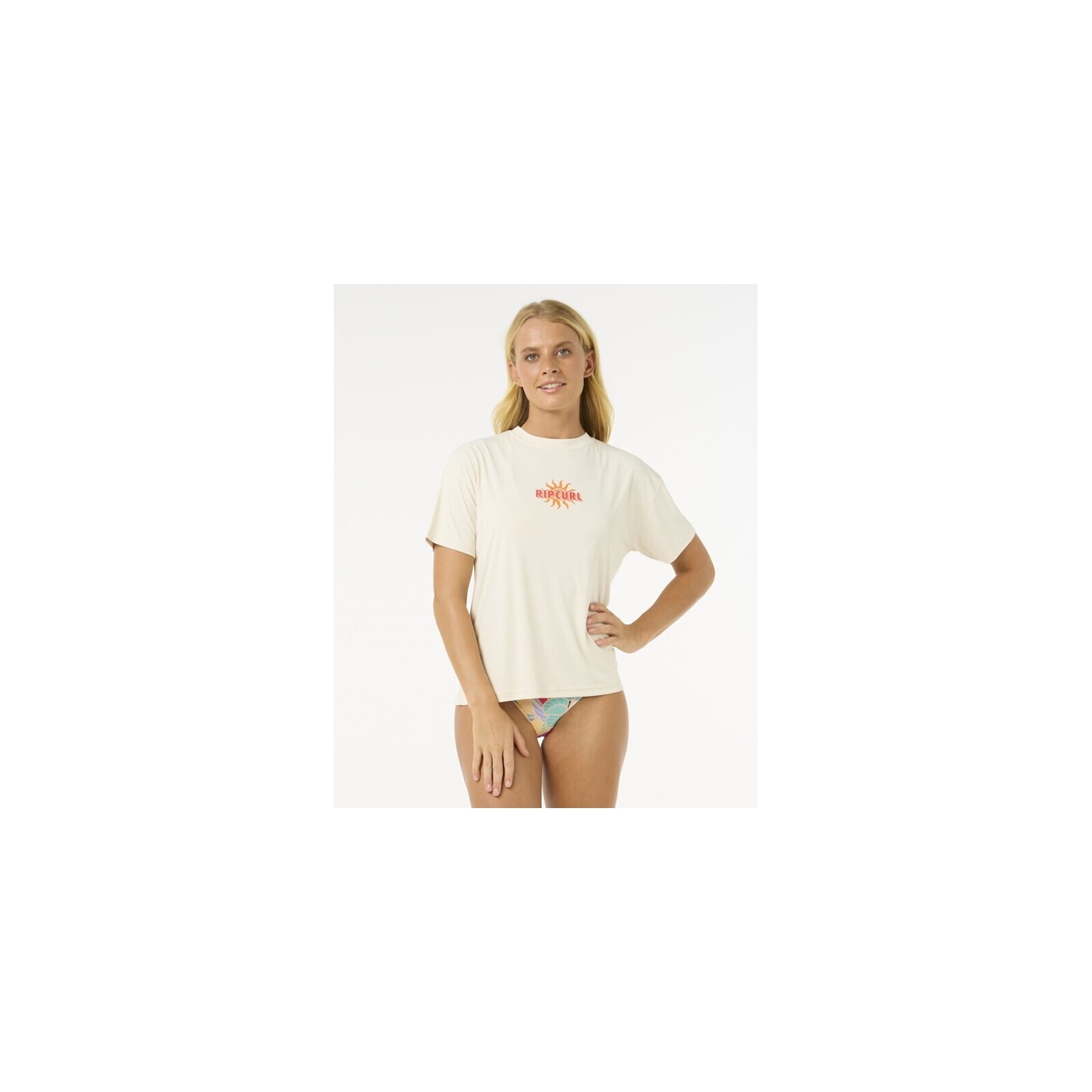 lykra RIP CURL - Cala Vadella Surflite Crop Ss Bone (3021) velikost: L