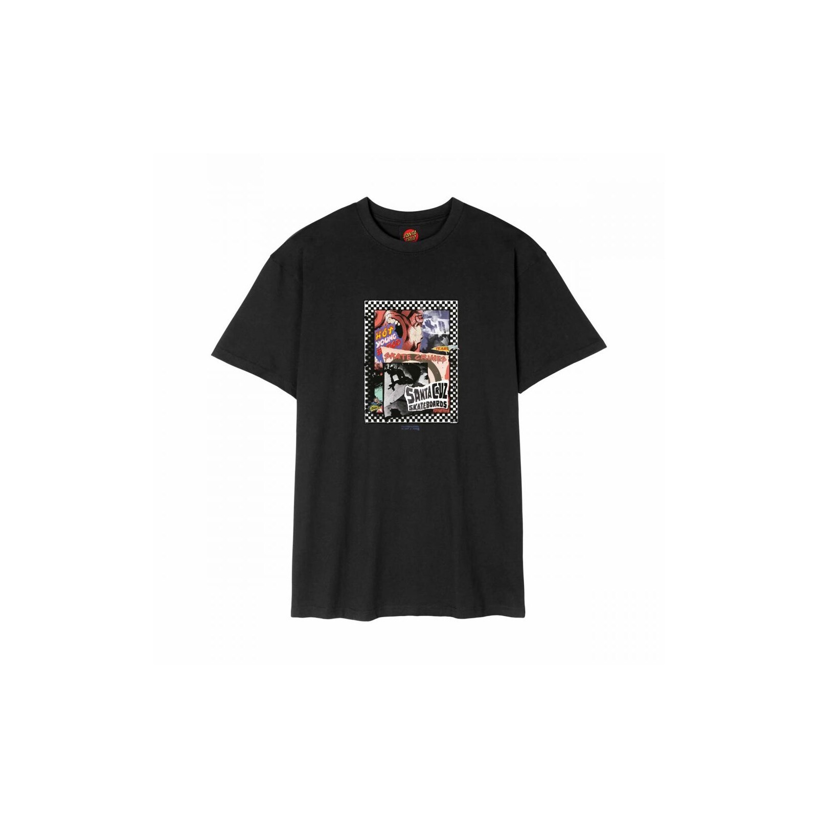 triko SANTA CRUZ - Ad Collage Front T-Shirt Black (BLACK) velikost: L