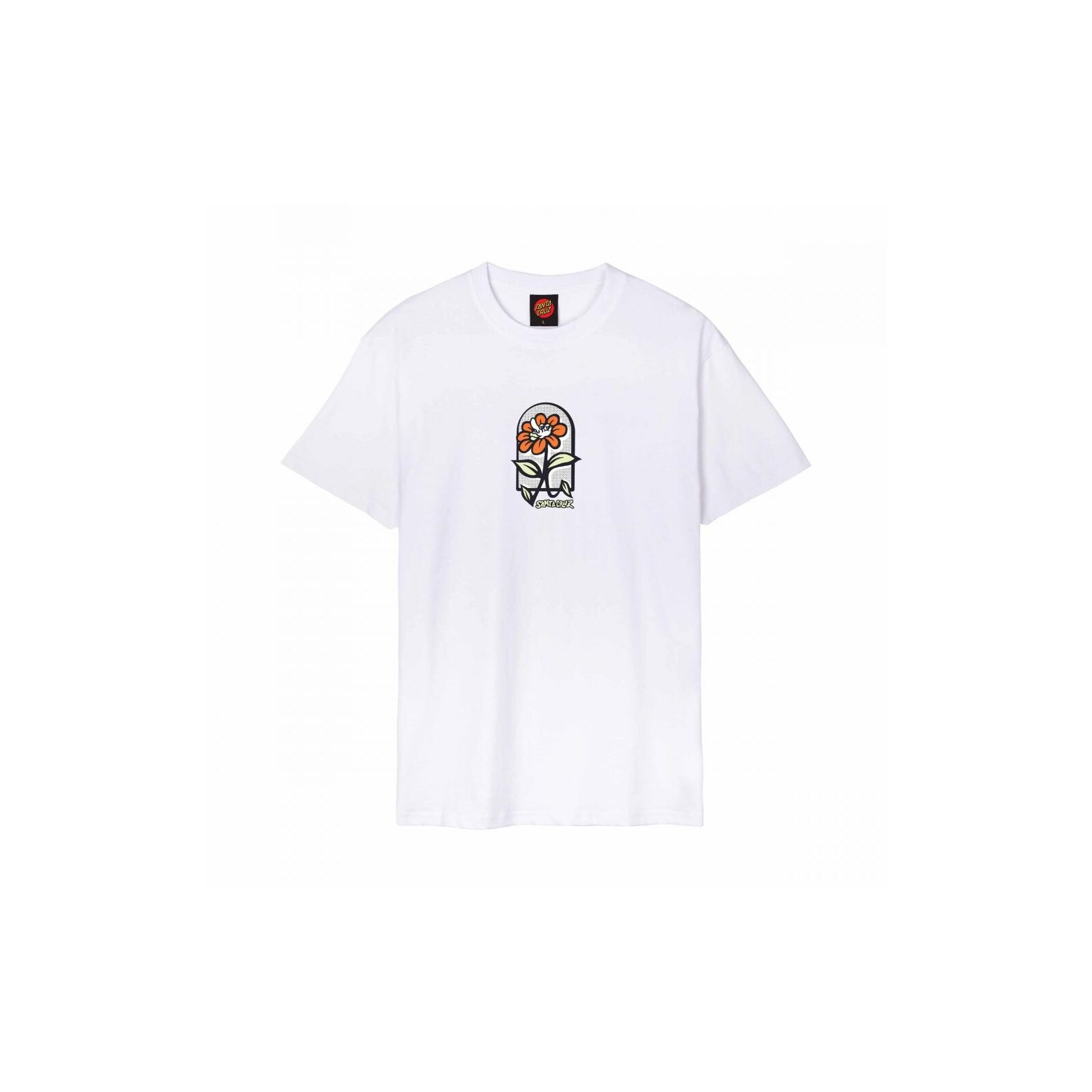triko SANTA CRUZ - Delfino Flower Guy T-Shirt White (WHITE) velikost: L