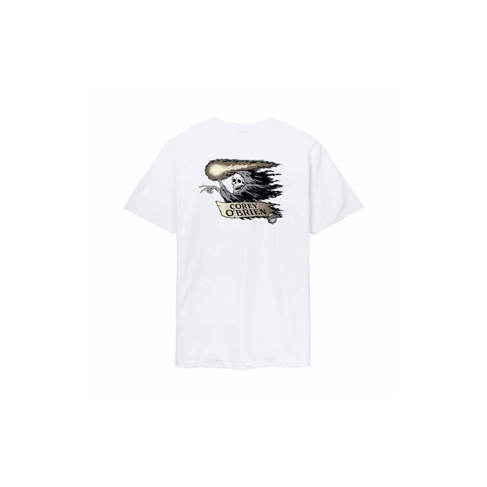 triko SANTA CRUZ - OBrien Reaper T-Shirt White (WHITE) velikost: L