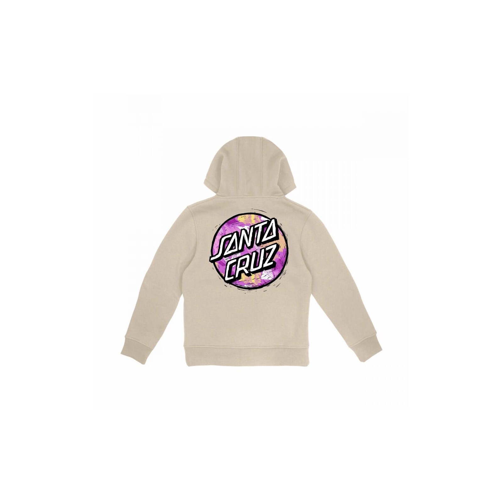 mikina SANTA CRUZ - Youth Stamped Opus Camo Hood Chalk (CHALK)