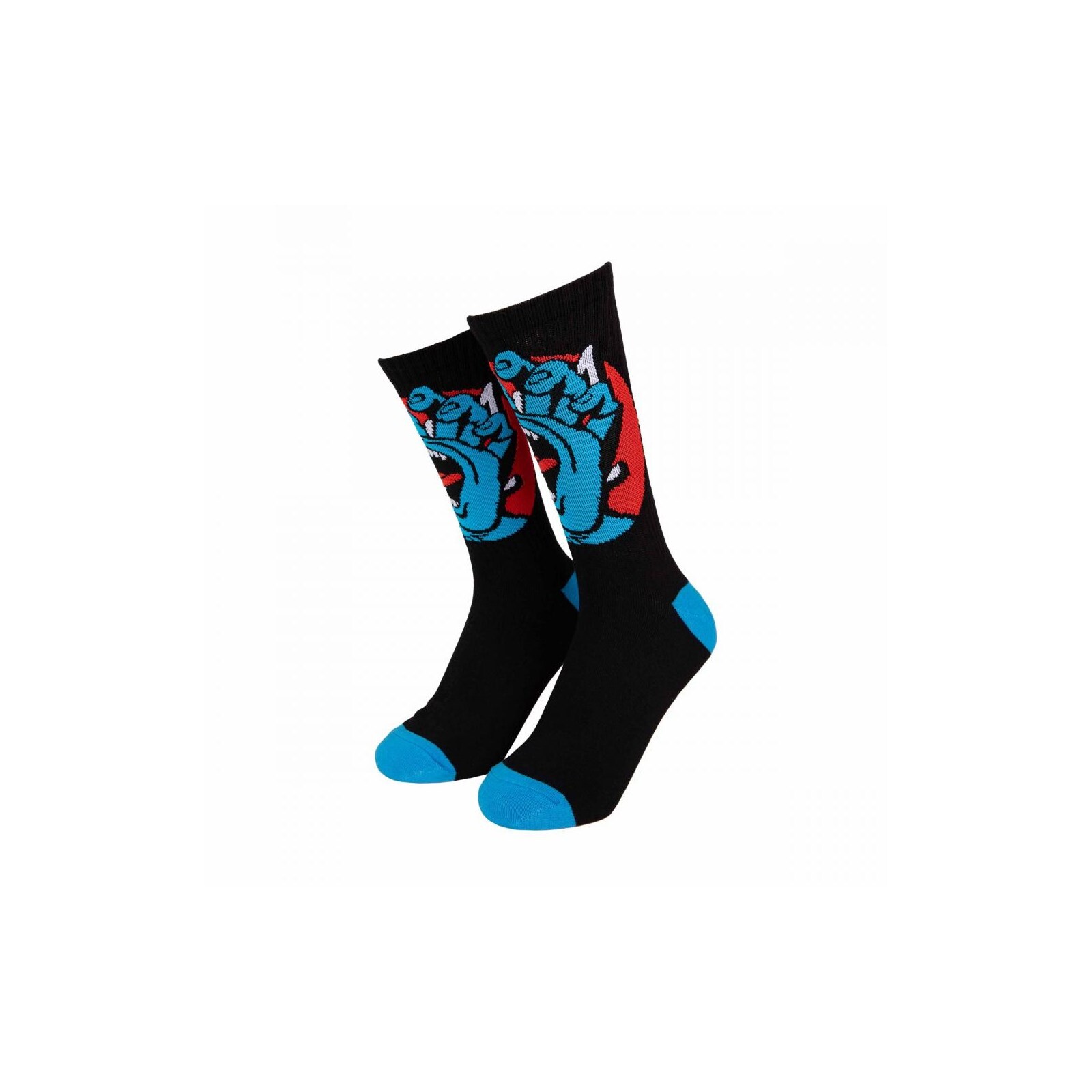ponožky SANTA CRUZ - Hand Dot Socks (2 Pack) Black White (BLACK WHITE)