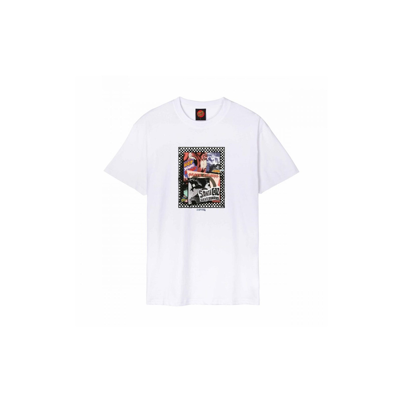 triko SANTA CRUZ - Ad Collage Front T-Shirt White (WHITE)