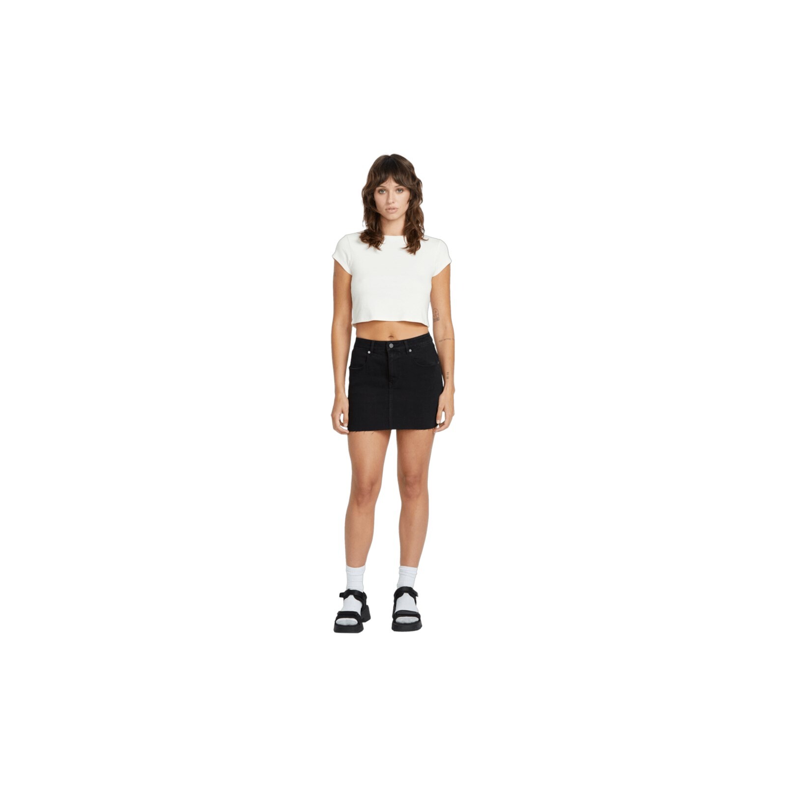 sukně VOLCOM - Dropping In Skirt (BLK) velikost: 26