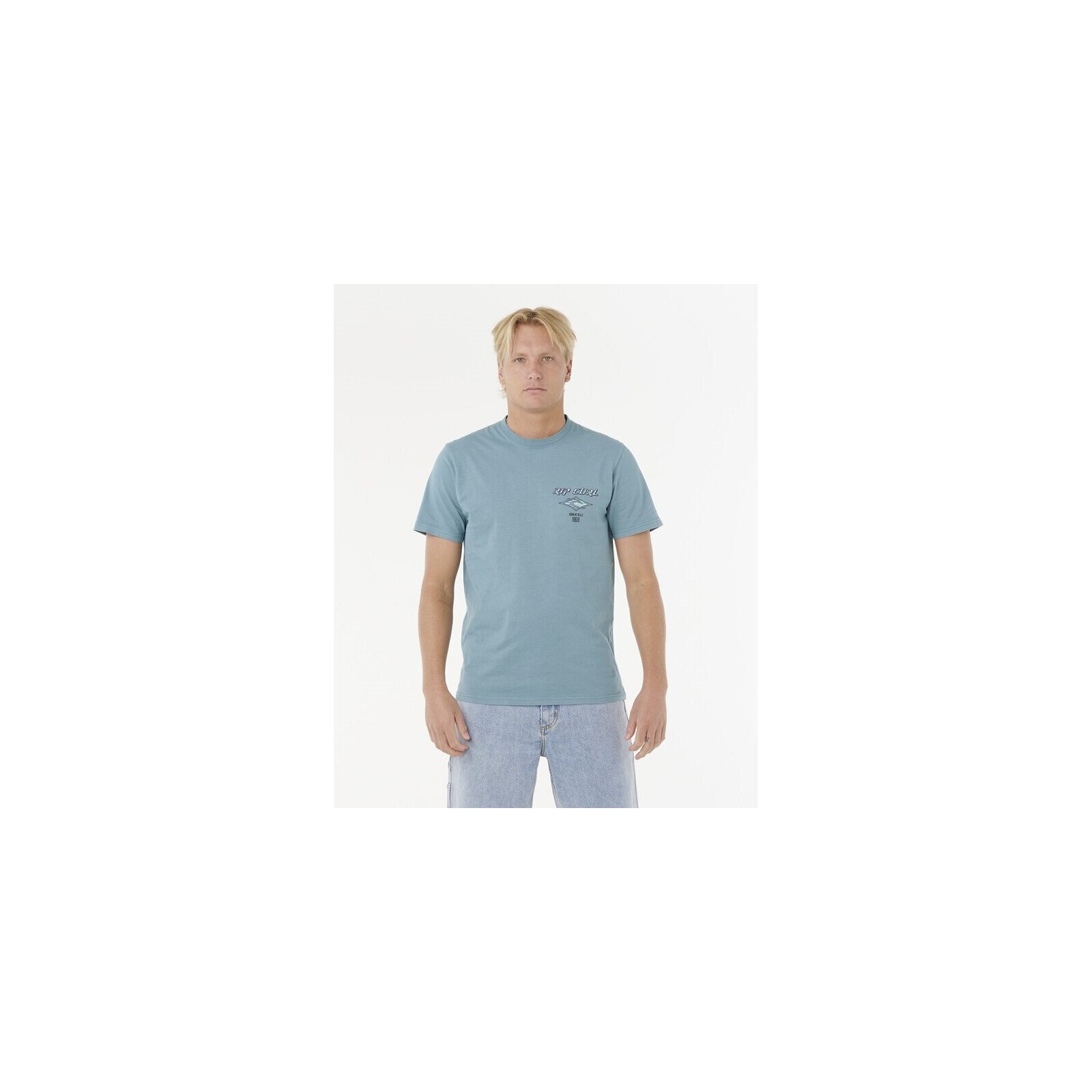 triko RIP CURL - Fade Out Icon Tee Storm Blue (1276) velikost: L