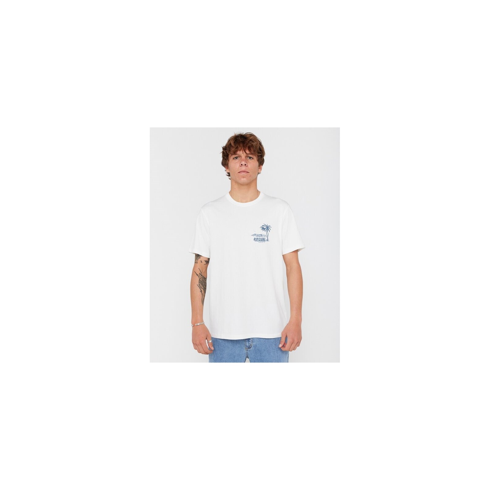 triko RIP CURL - Sportline Tubular Tee Bone (3021) velikost: M