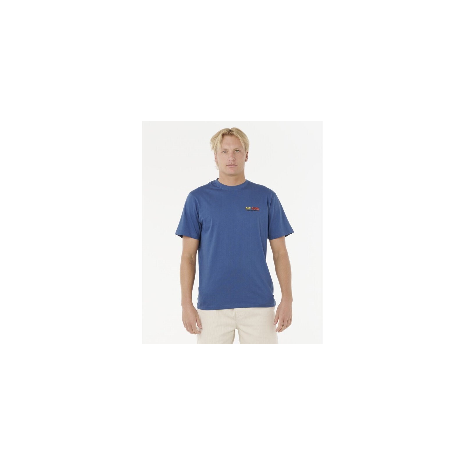 triko RIP CURL - Surf Revival Lined Up Tee Light Navy (2359)