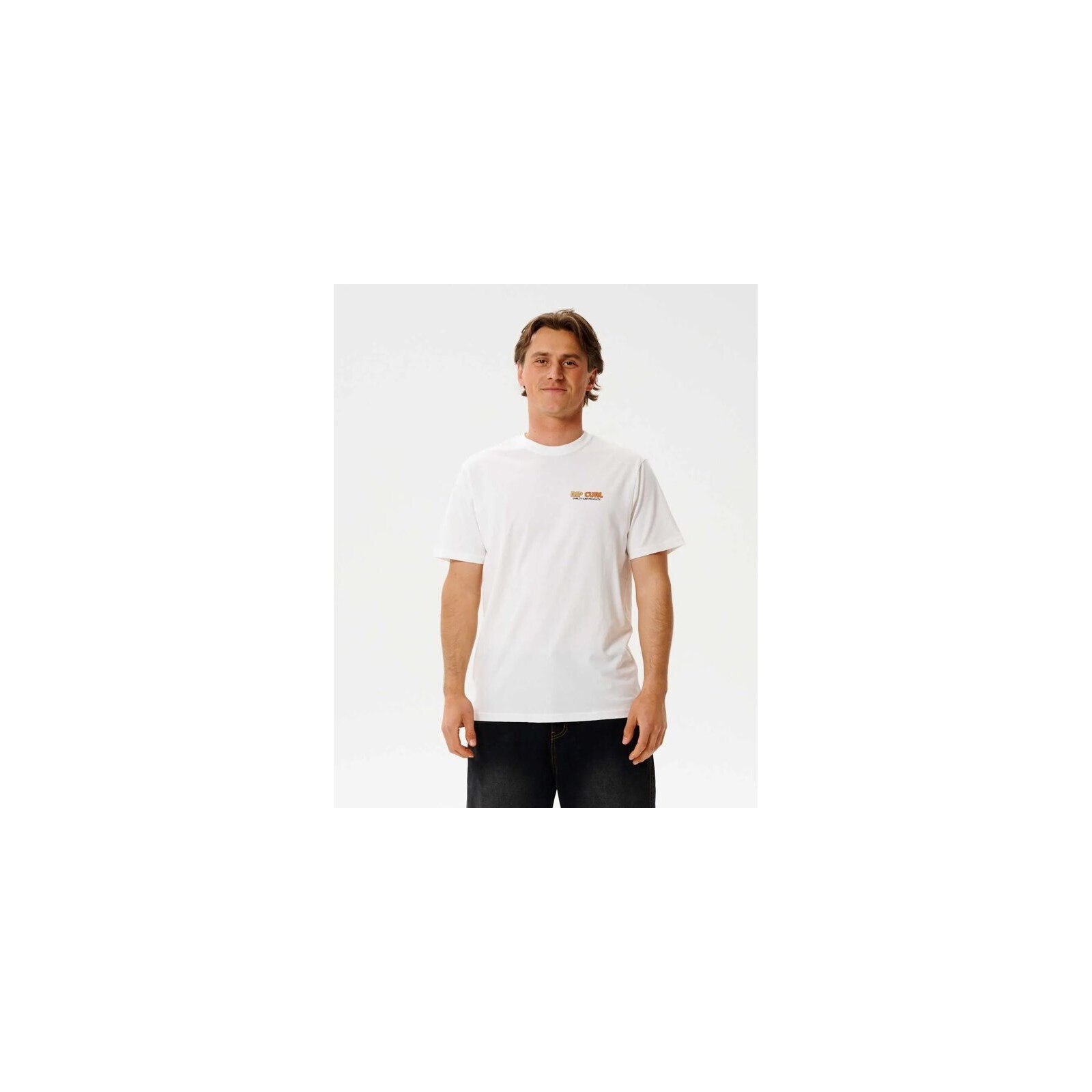 triko RIP CURL - Surf Revival Lined Up Tee Bone (3021)