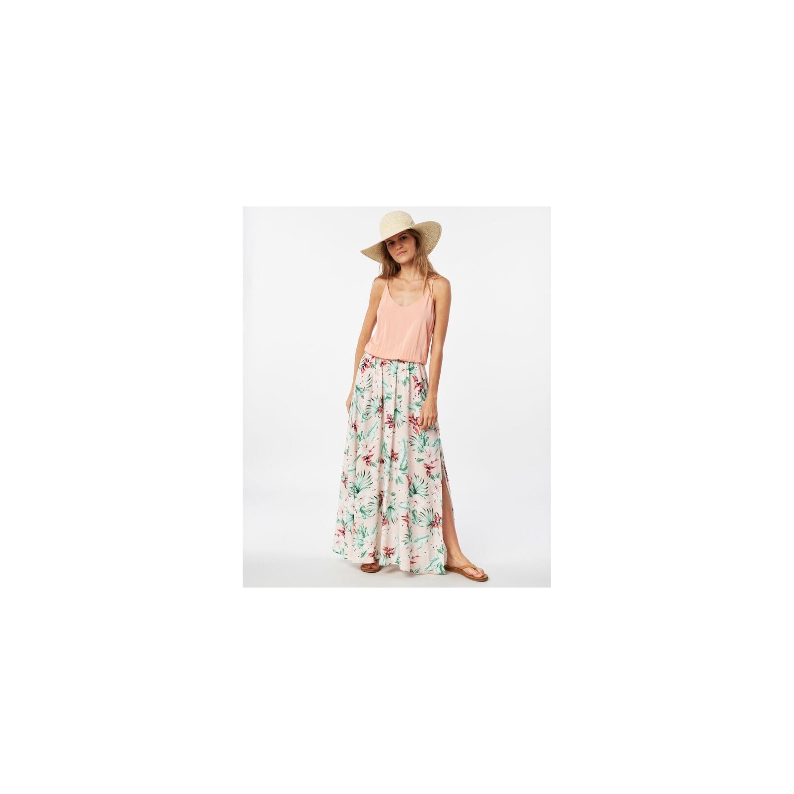 šaty RIP CURL - Maxi Dress Papeete Light Pink (1764)