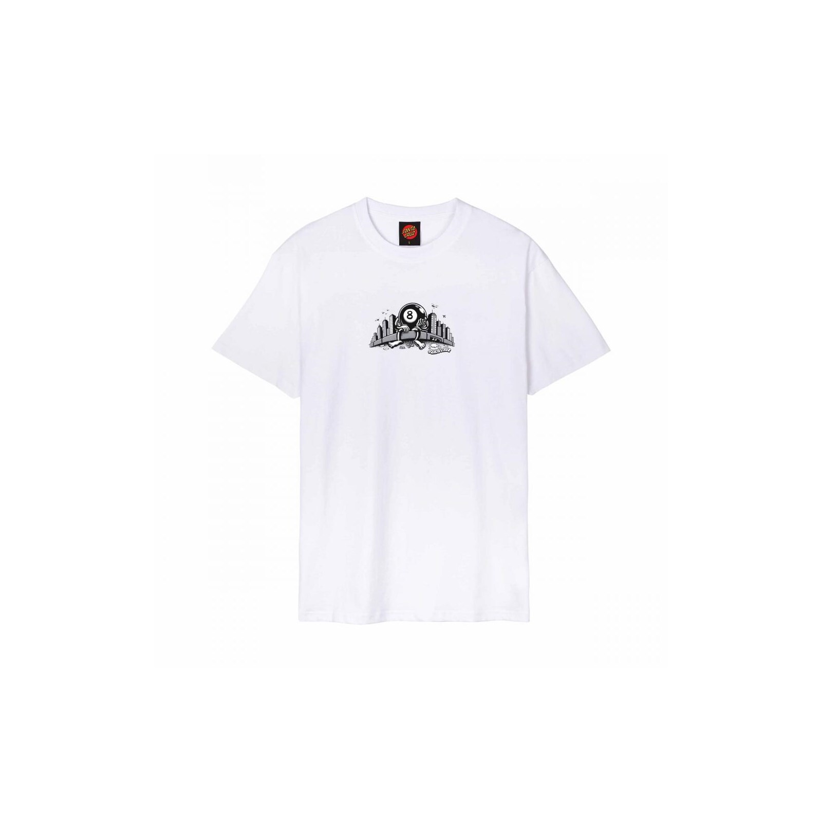 triko SANTA CRUZ - Winkowski Curb Front T-Shirt White (WHITE)