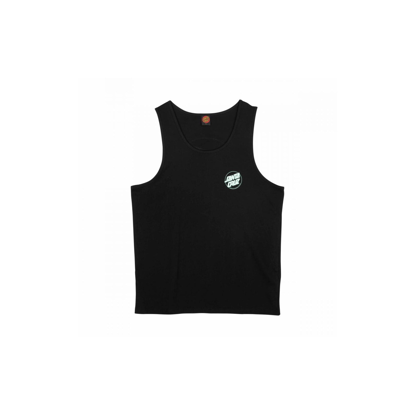 tílko SANTA CRUZ - Partial Dot Vest Black/Mint (BLACK MINT)