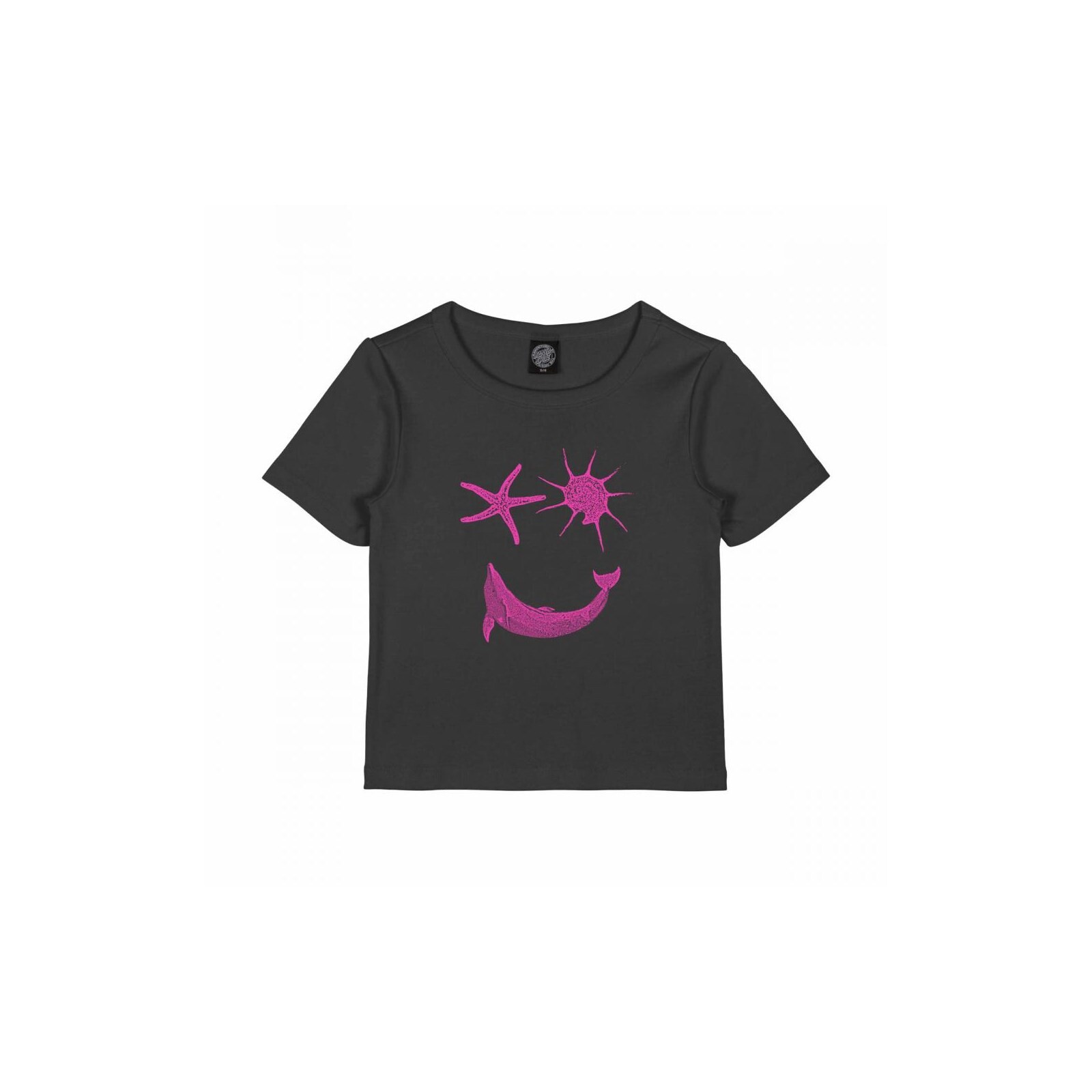 triko SANTA CRUZ - Happy Place T-Shirt Black Wash (BLACK WASH) velikost: 10