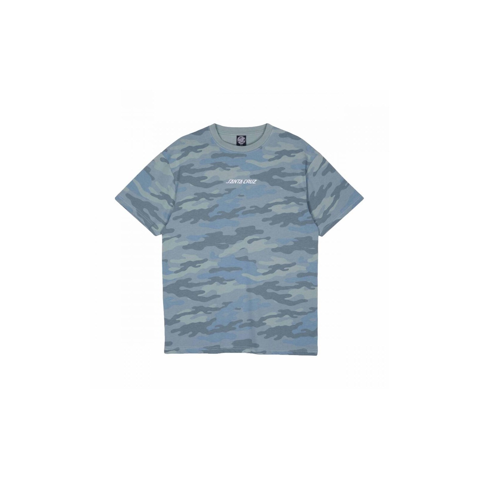 triko SANTA CRUZ - Strip Emb T-Shirt Blue Camo (BLUE CAMO) velikost: 10