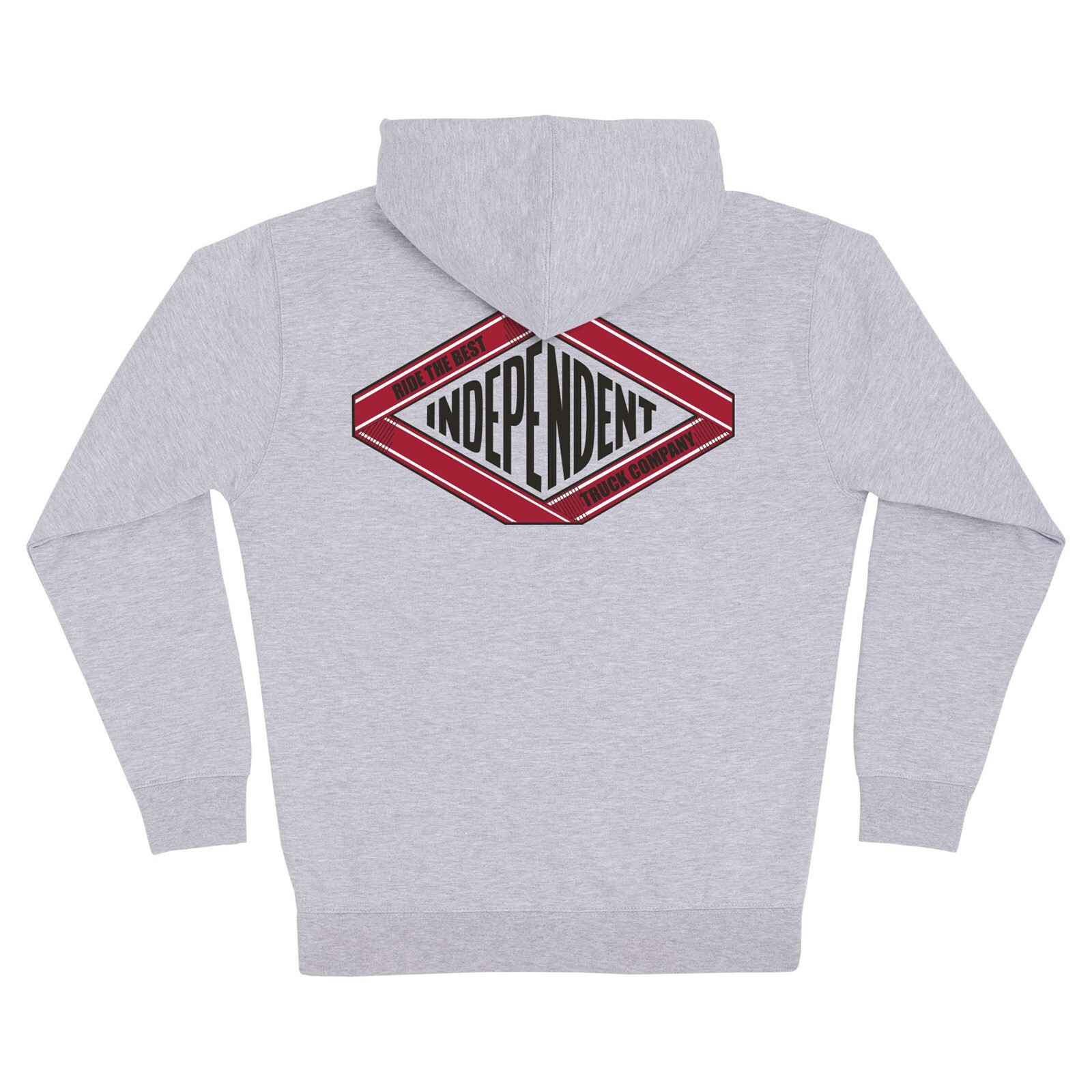 mikina INDEPENDENT - Scroll 2 Zip Hooded Heavyweight Grey Hthr (160045)