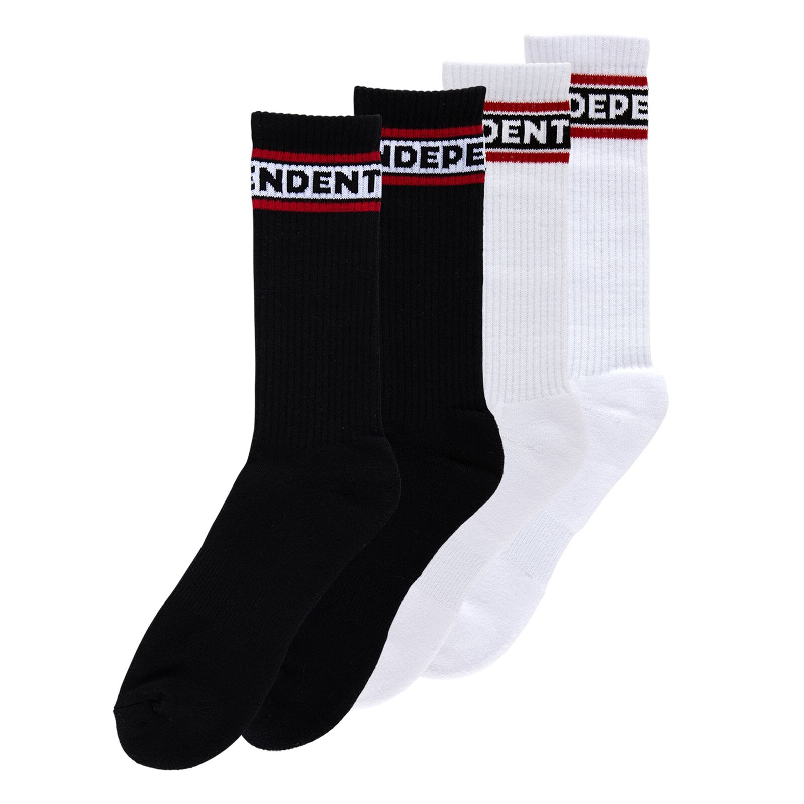 ponožky INDEPENDENT - Bar Logo 2-Pack Crew Black/White (160177)