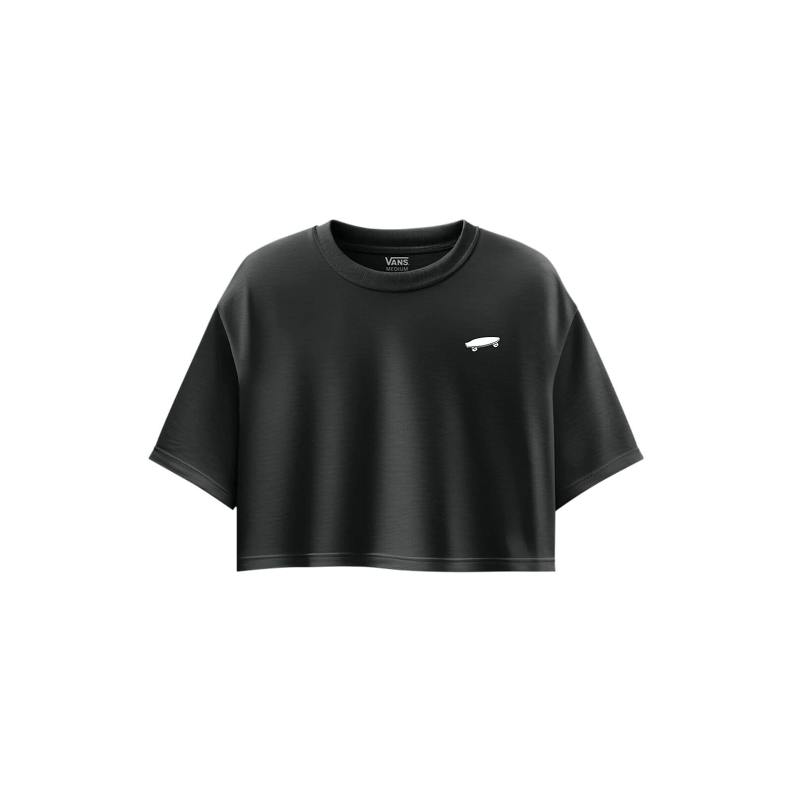 triko VANS - W Salton Relax Crop Ss Black (BLK) velikost: M