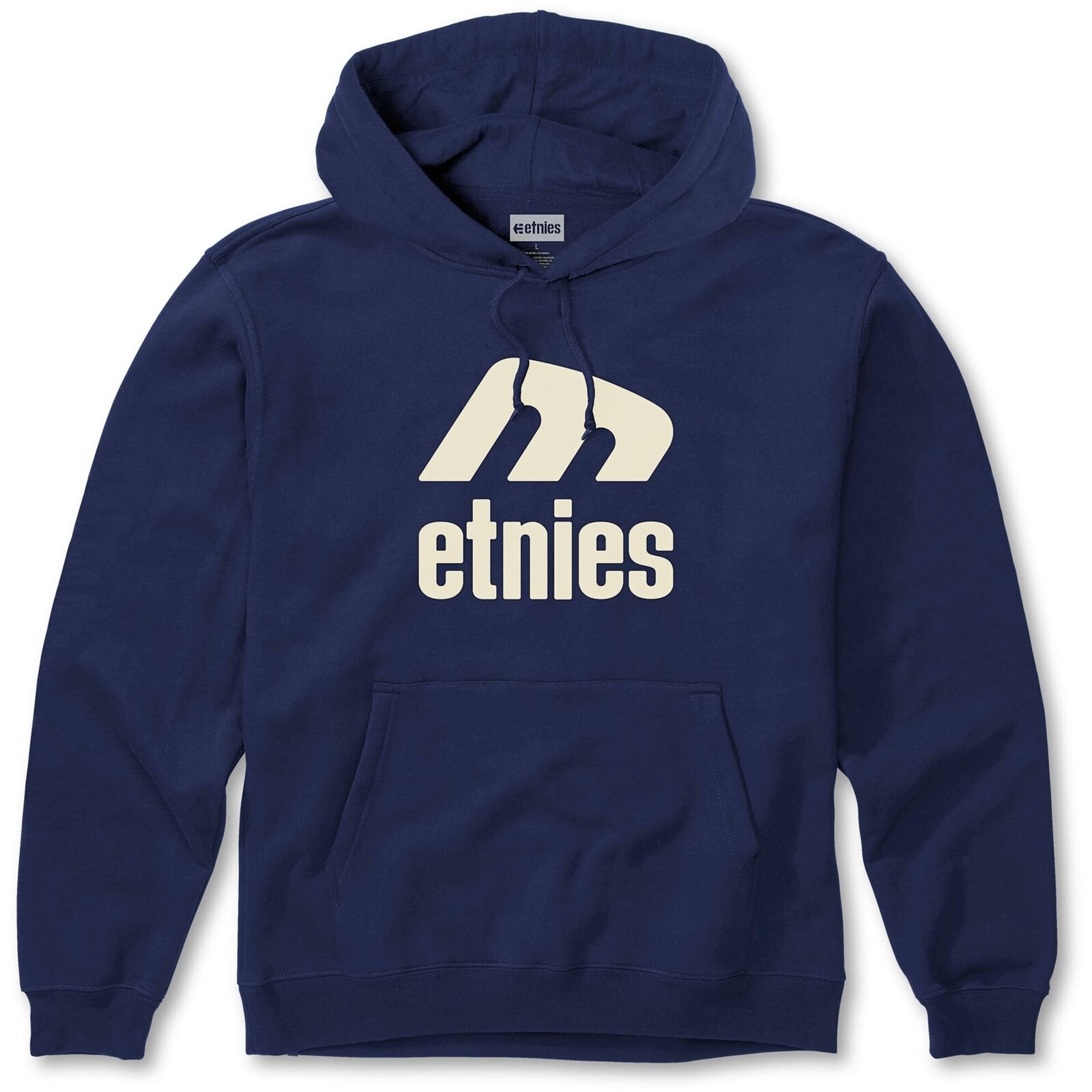 mikina ETNIES - Icon E Hoodie Navy/Tan (468)