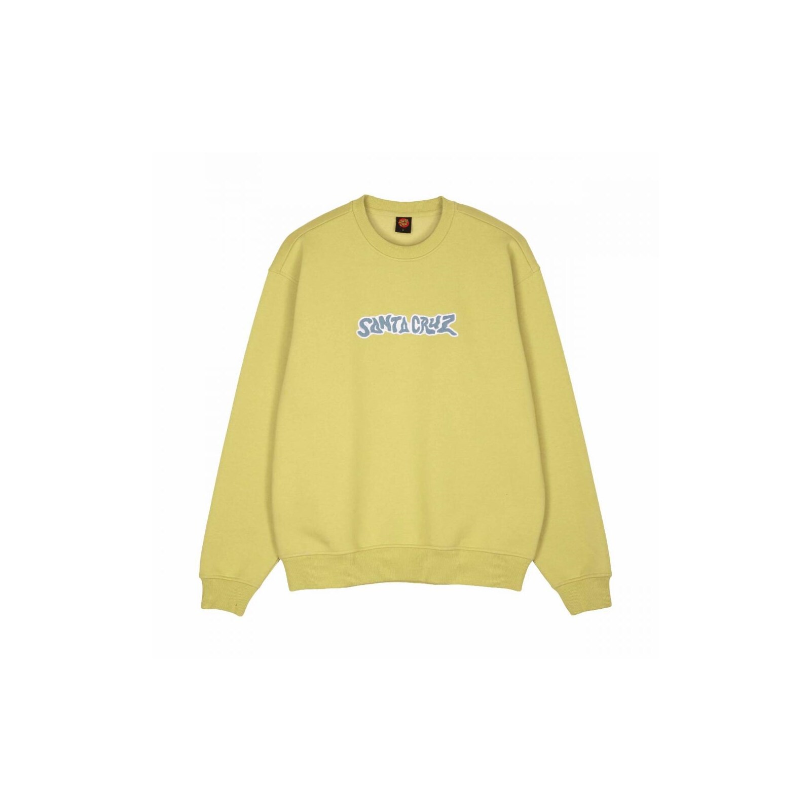 mikina SANTA CRUZ - Patch Strip Crew Faded Khaki (FADED KHAKI) velikost: XL