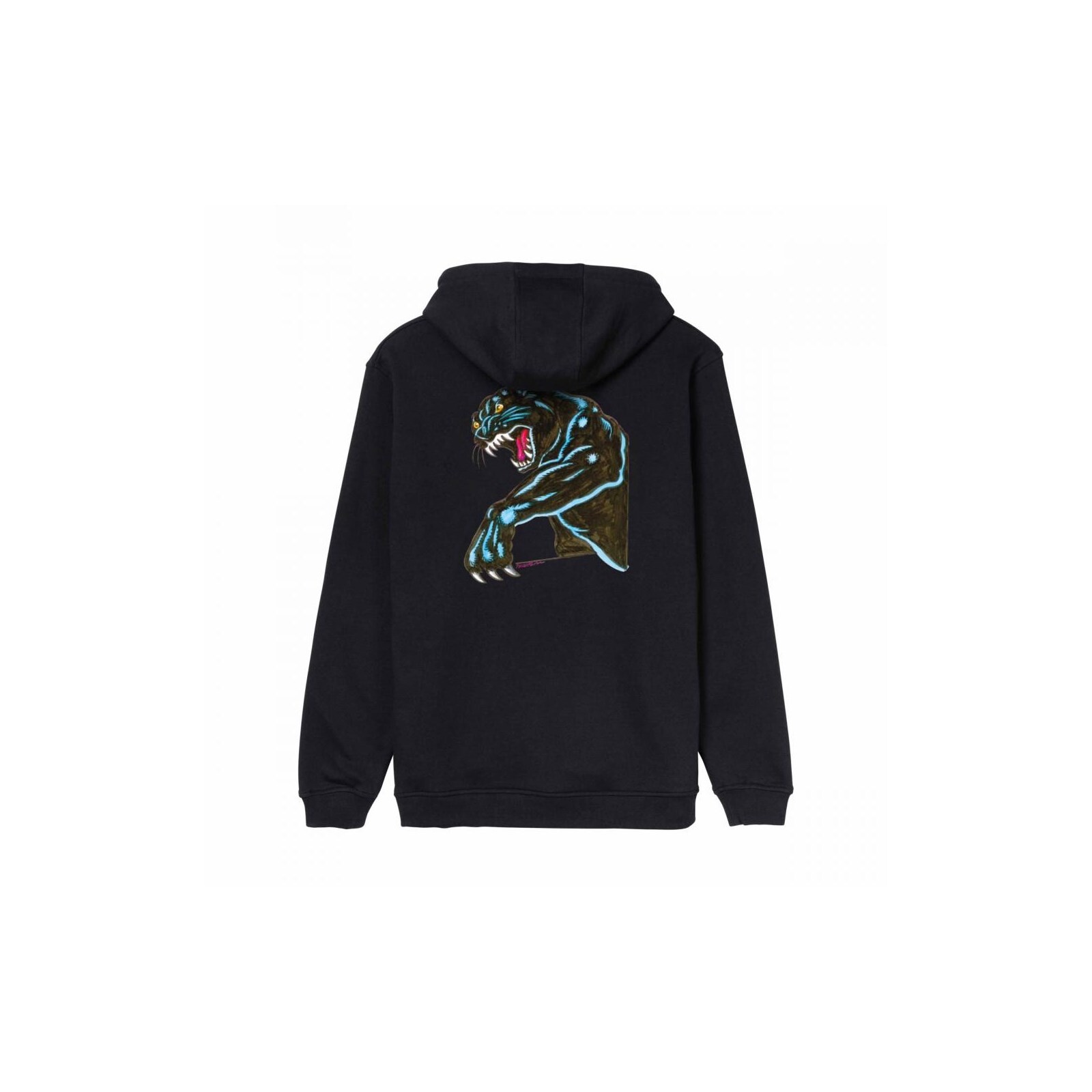 mikina SANTA CRUZ - Natas Sketch Panther Hood Black (BLACK) velikost: L