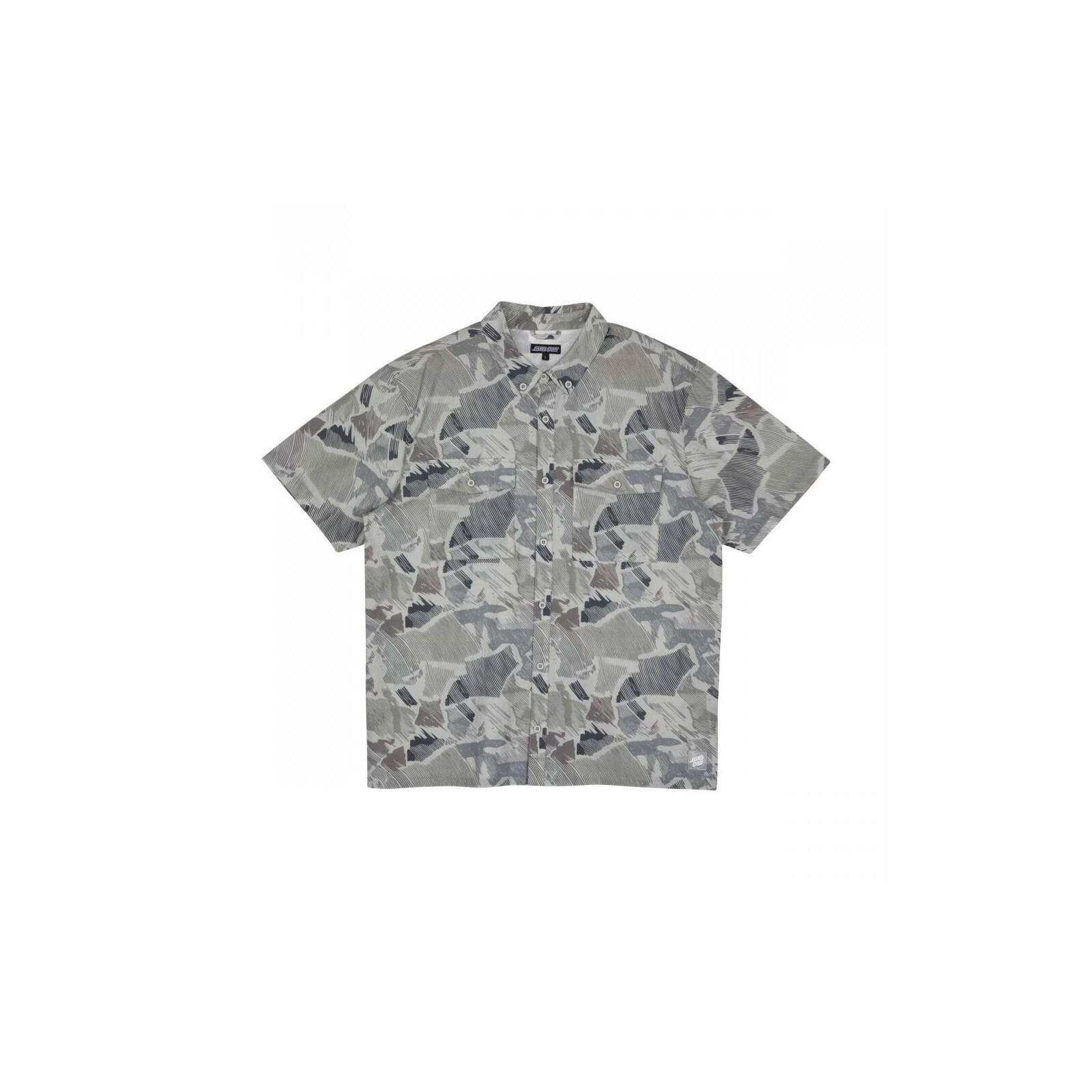 košile SANTA CRUZ - Nico SS Shirt Woodcut Camo (WOODCUT CAMO) velikost: L