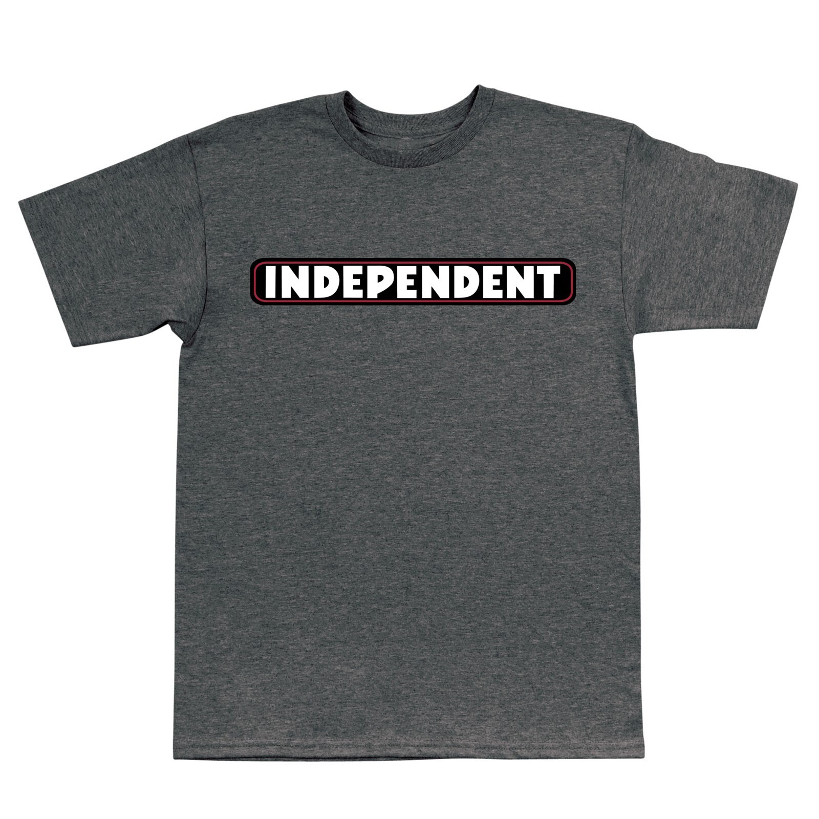 triko INDEPENDENT - Bar Logo S/S Heavyweight Dk Hthr (159996)