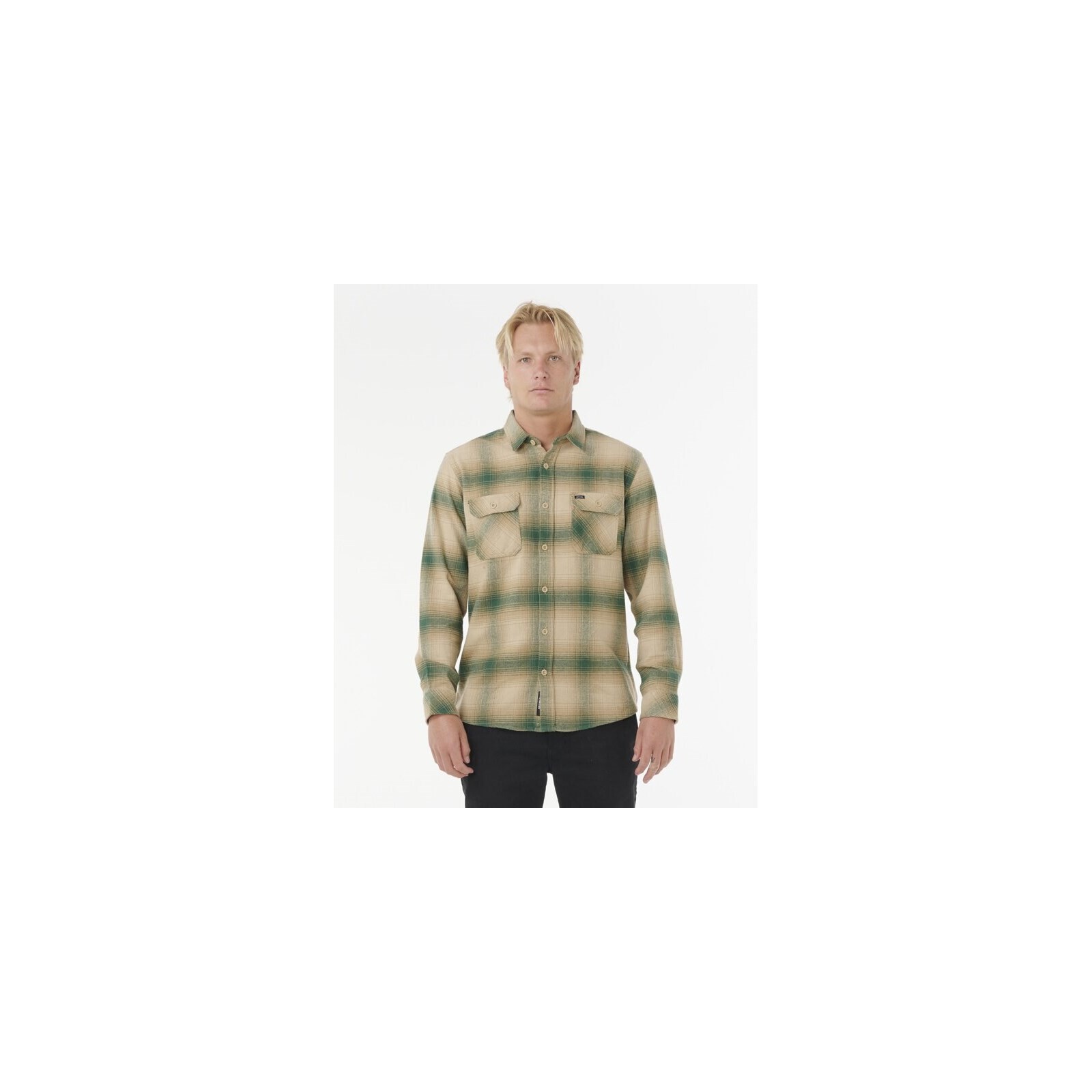 košile RIP CURL - Count Flannel Shirt Khaki Rock (2372) velikost: XXL