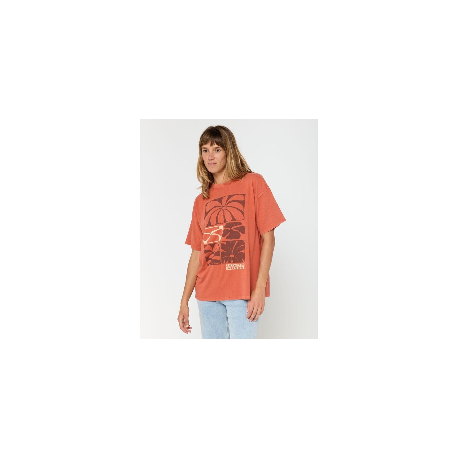 triko RIP CURL - Oceanic Heritage Tee Brick (41) velikost: S