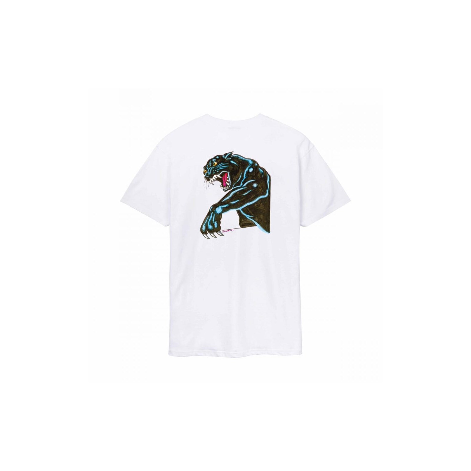 triko SANTA CRUZ - Natas Sketch Panther T-Shirt White (WHITE) velikost: M