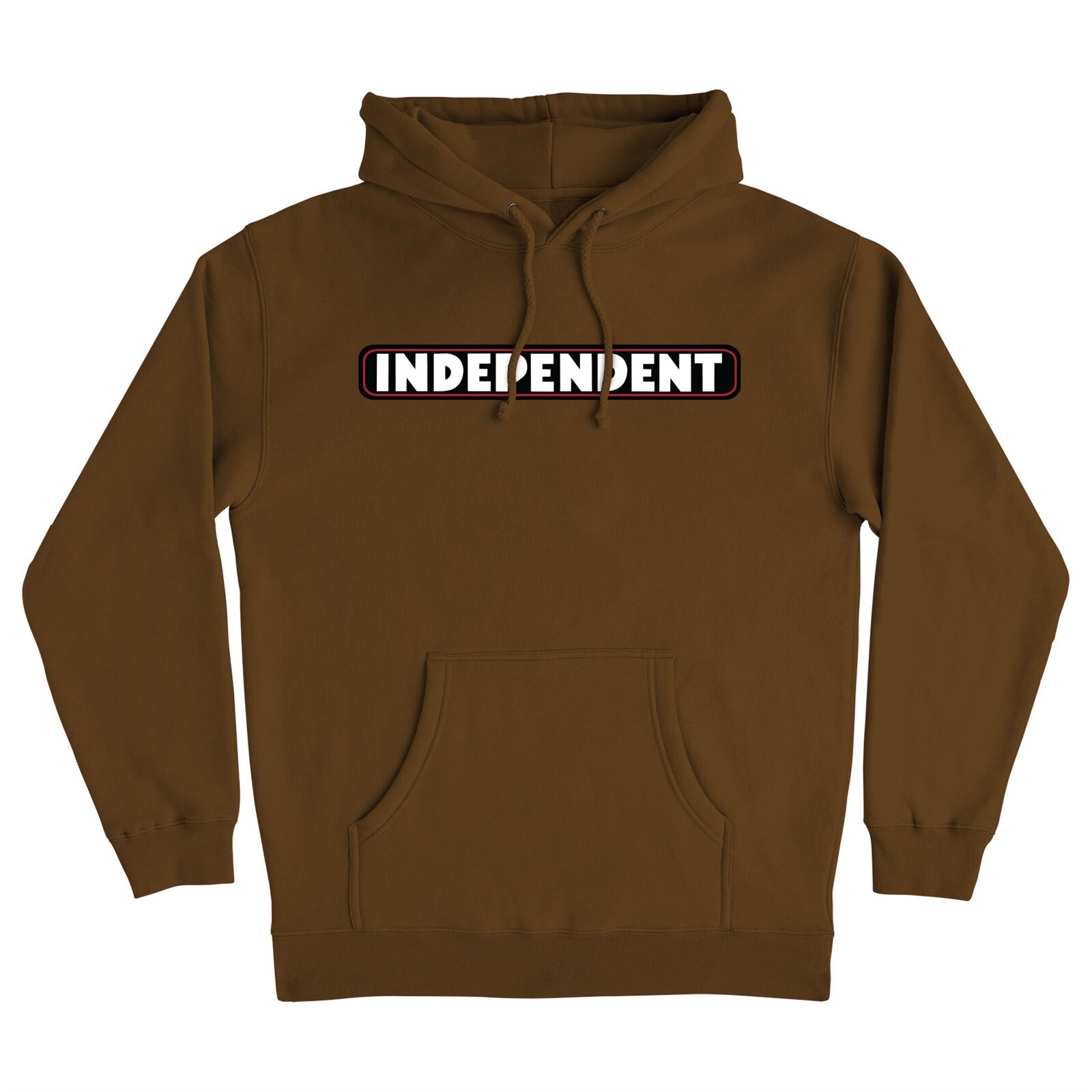 mikina INDEPENDENT - Bar Logo P/O Hooded Heavyweight Brown (160061) velikost: XL