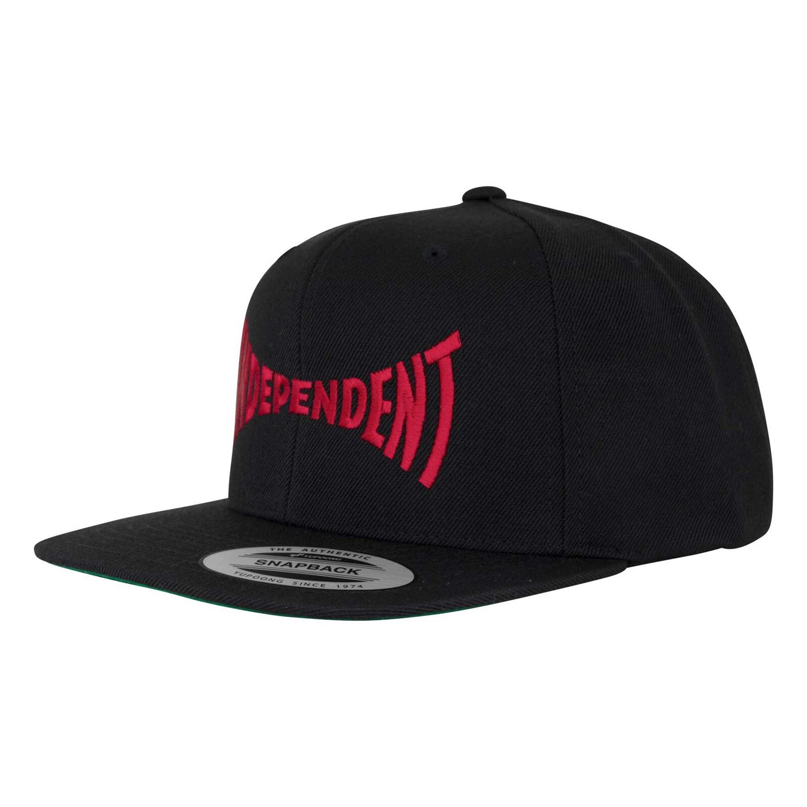 kšiltovka INDEPENDENT - Span Embroidered Snapback Structured Black/Dk Red (161269) velikost: OS