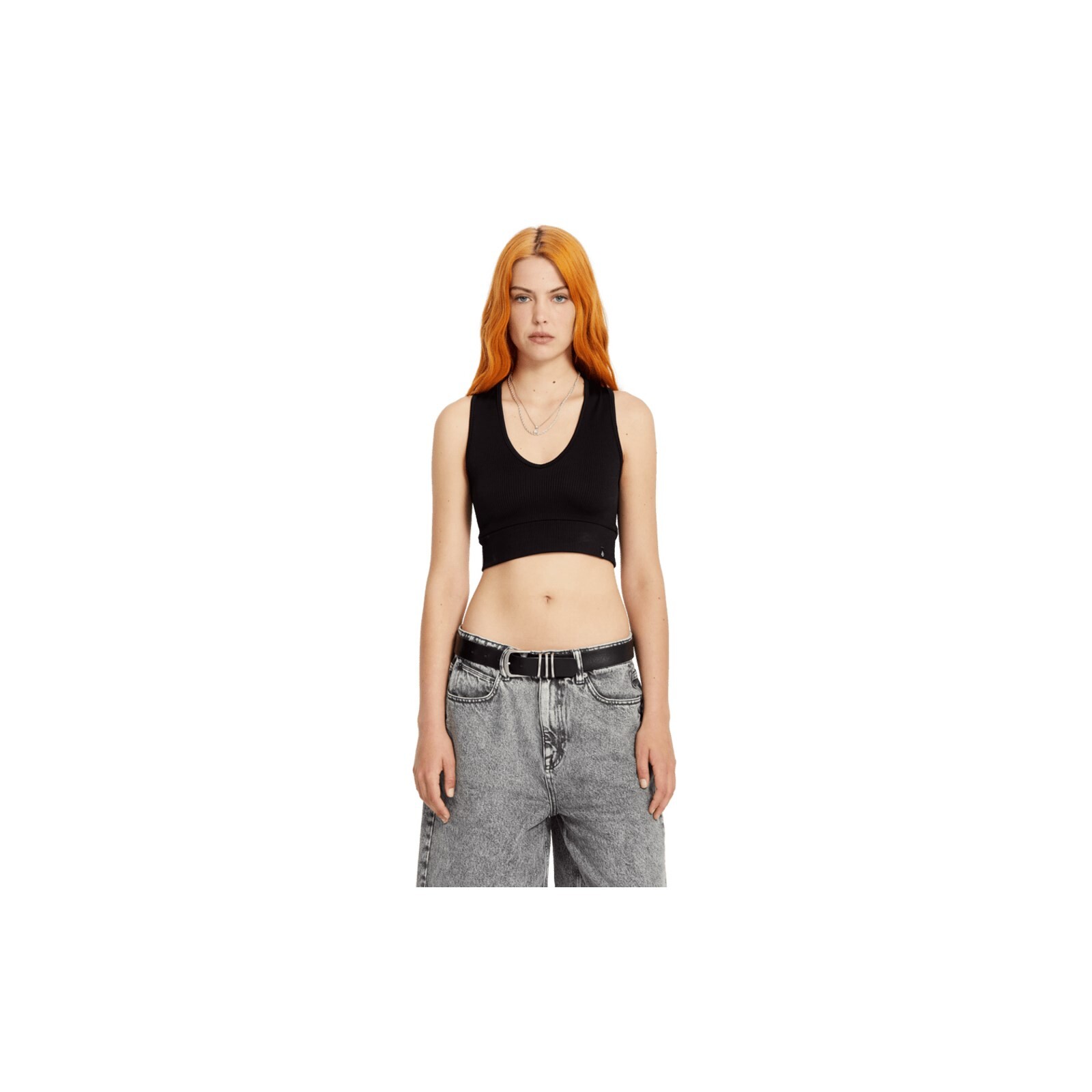 triko VOLCOM - Gimmestank Rib (BLK) velikost: L