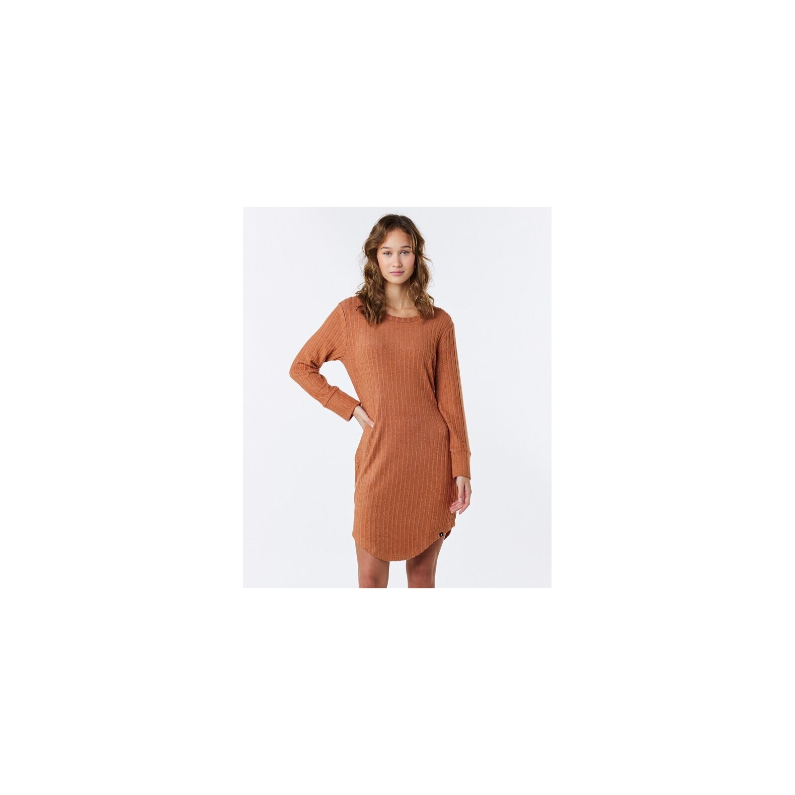 šaty RIP CURL - New Cosy Dress Light Brown (297) velikost: L