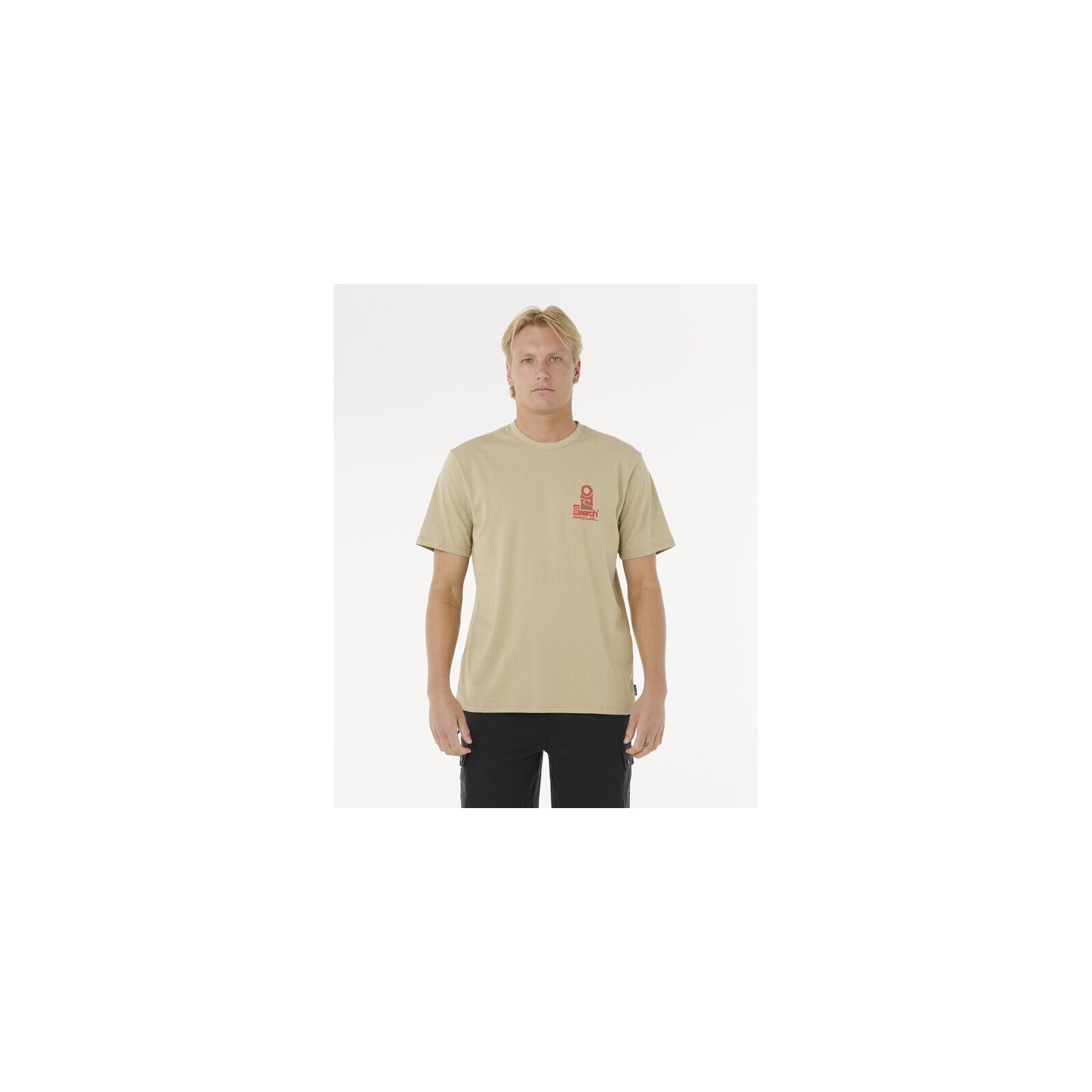 triko RIP CURL - Vaporcool Search Stack Tee Khaki Rock (2372) velikost: XL