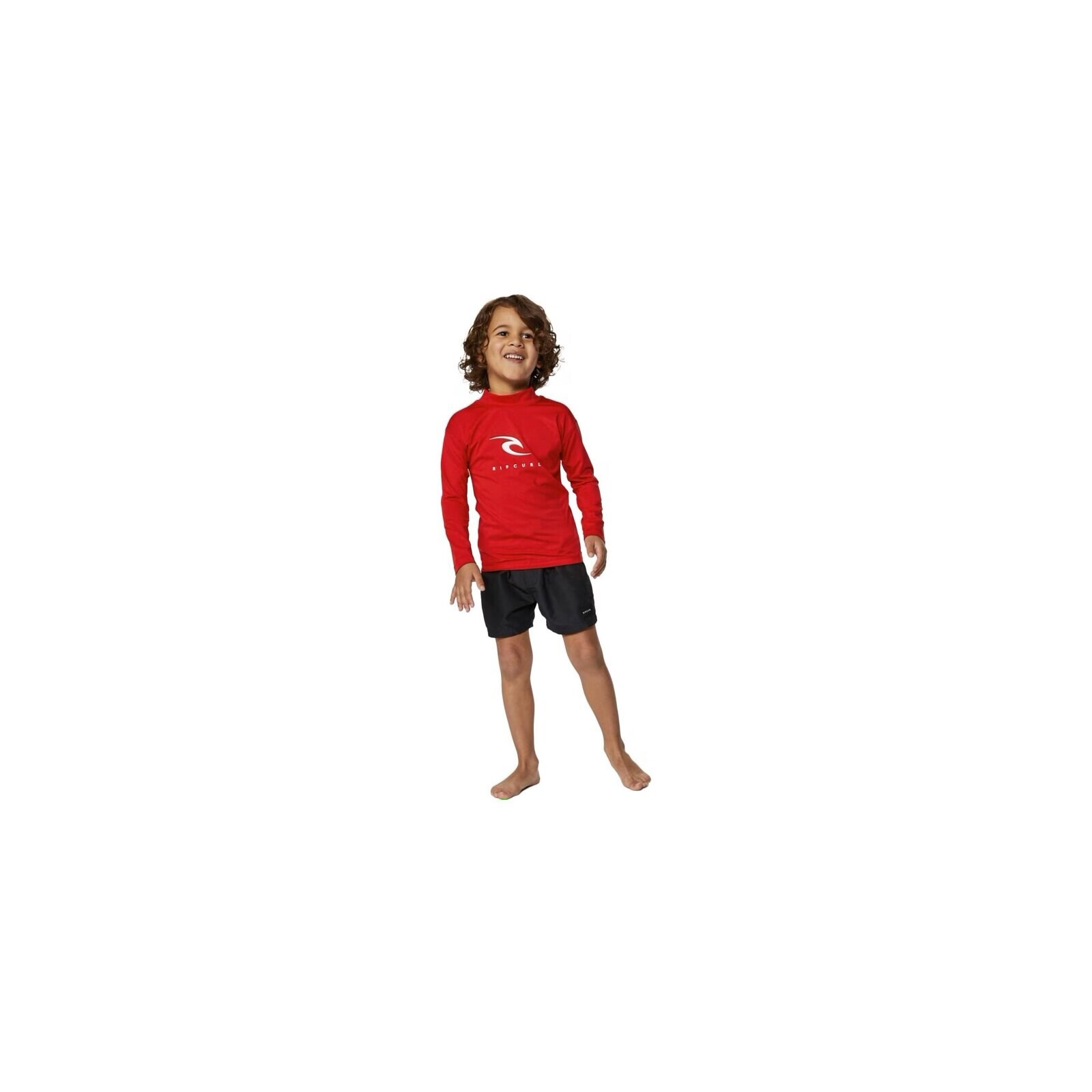 lykra RIP CURL - Corps L/S Rash Vest -Boy Red (40)