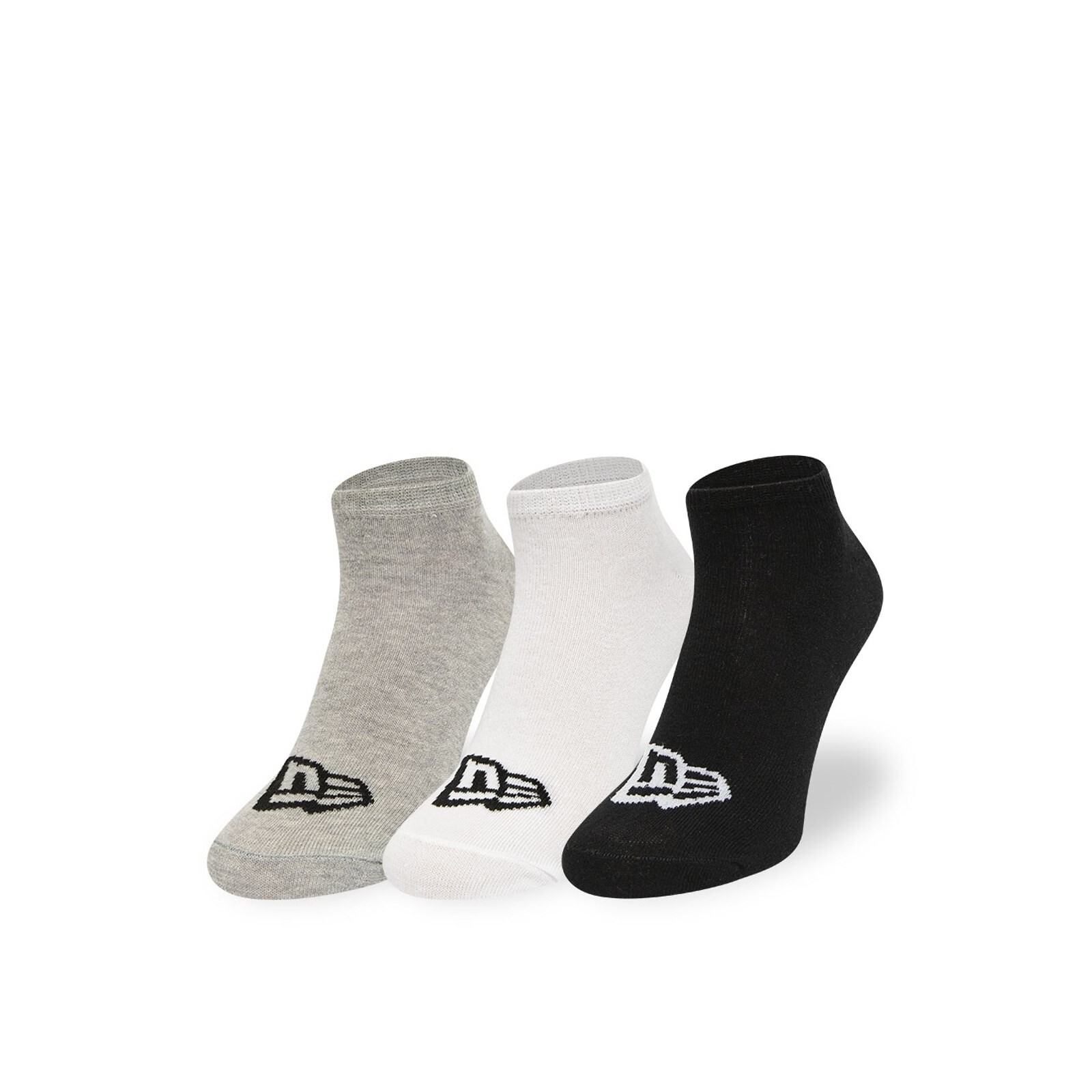 ponožky NEW ERA - Flag Sneaker 3Pack Grawhiblk (GRAWHIBLK) velikost: 35-38
