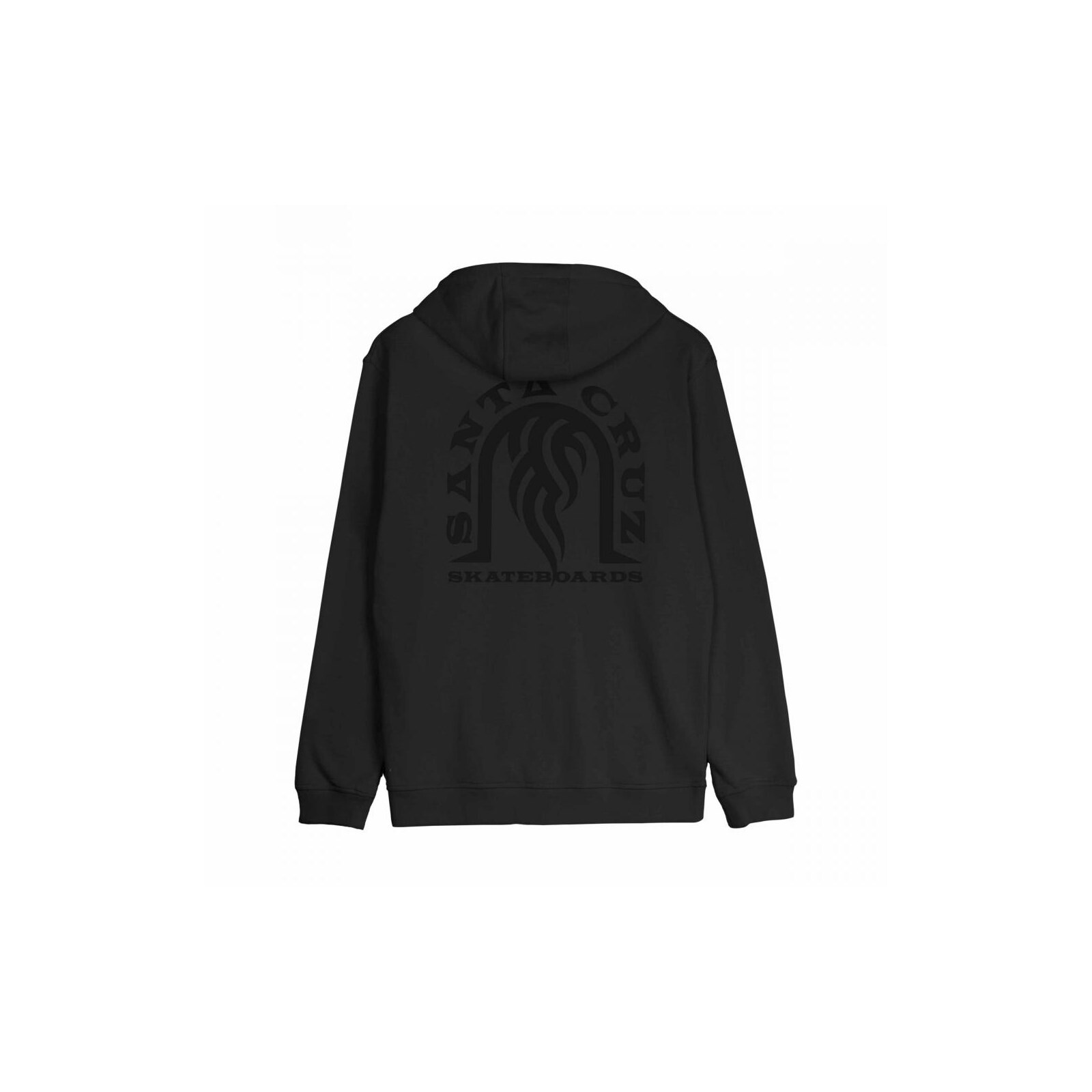 mikina SANTA CRUZ - Dressen Tribal Arch Zip Hood Black (BLACK) velikost: XL