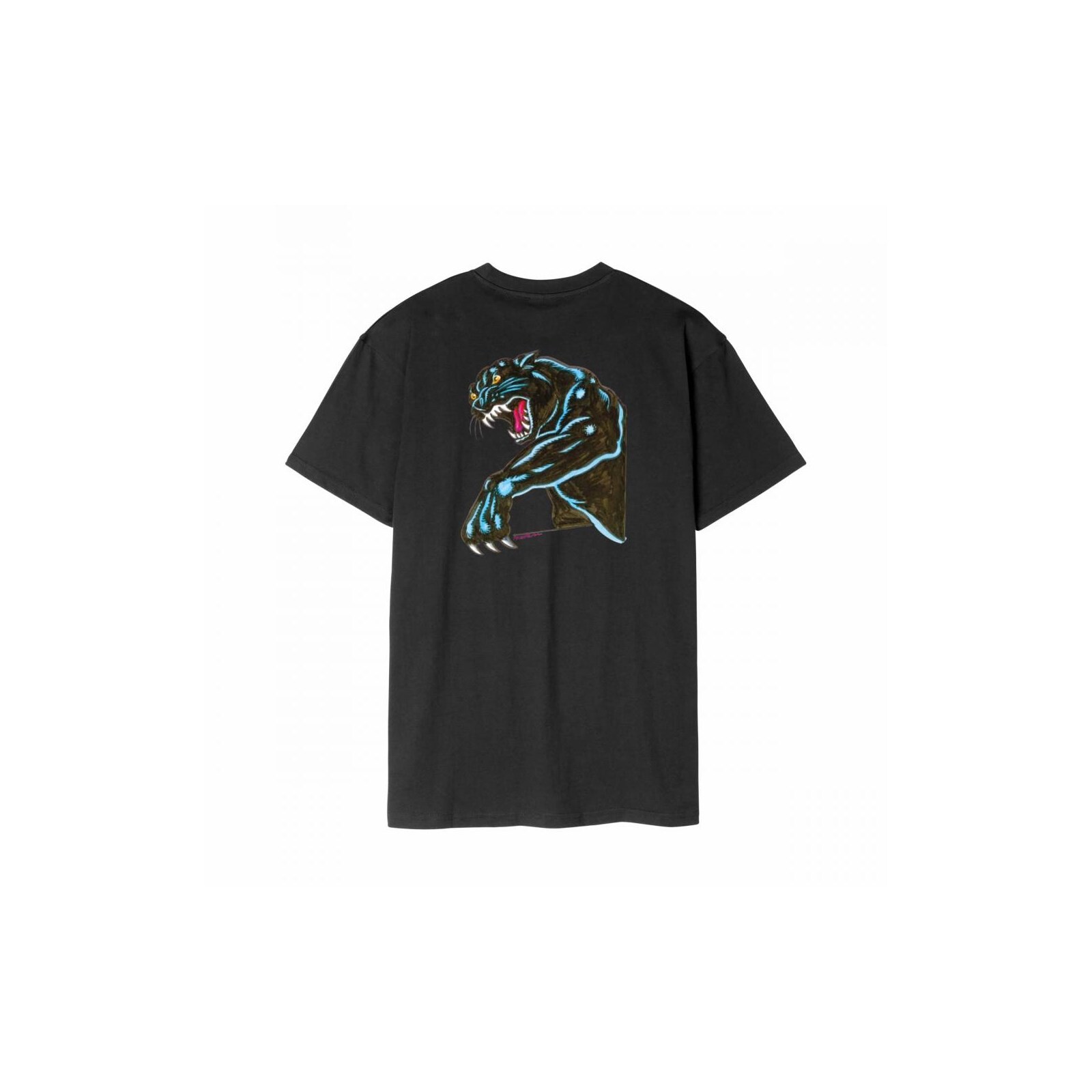 triko SANTA CRUZ - Natas Sketch Panther T-Shirt Black (BLACK)