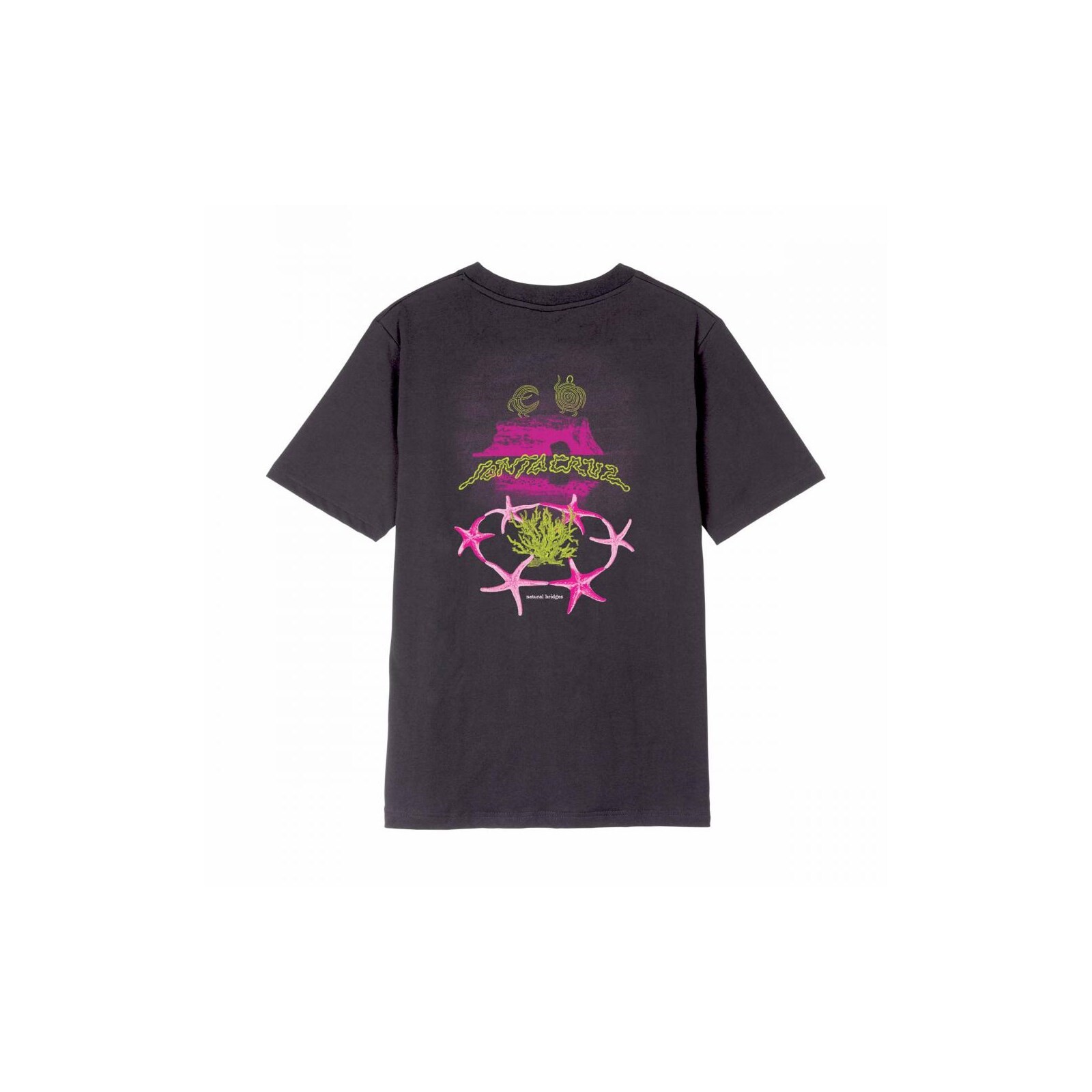 triko SANTA CRUZ - Natural Bridges T-Shirt Black Wash (BLACK WASH)