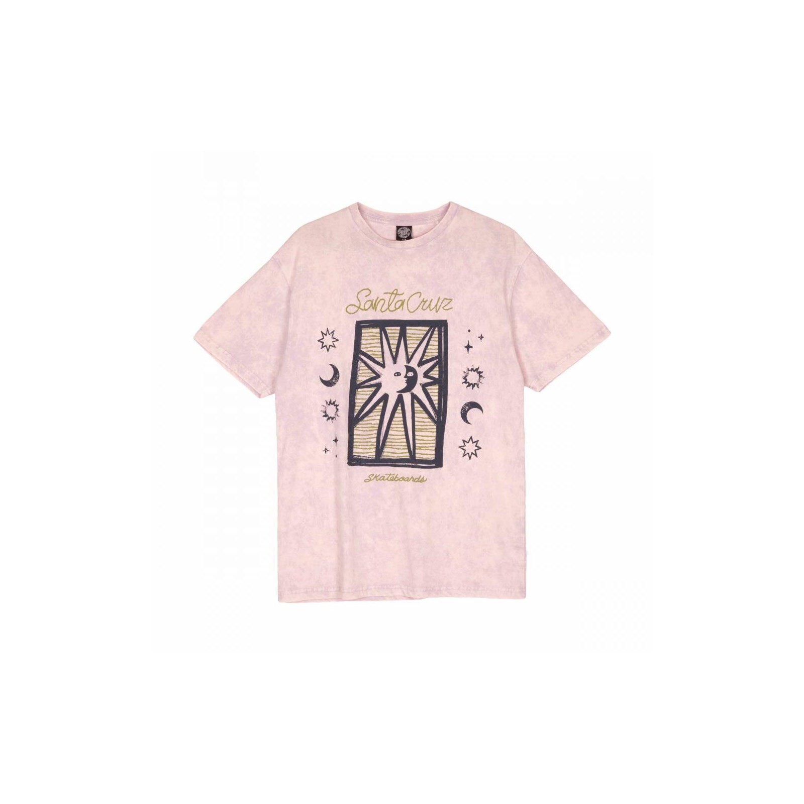 triko SANTA CRUZ - Sun Stamp Script T-Shirt Lilac Acid Wash (LILAC ACID WASH) velikost: 8