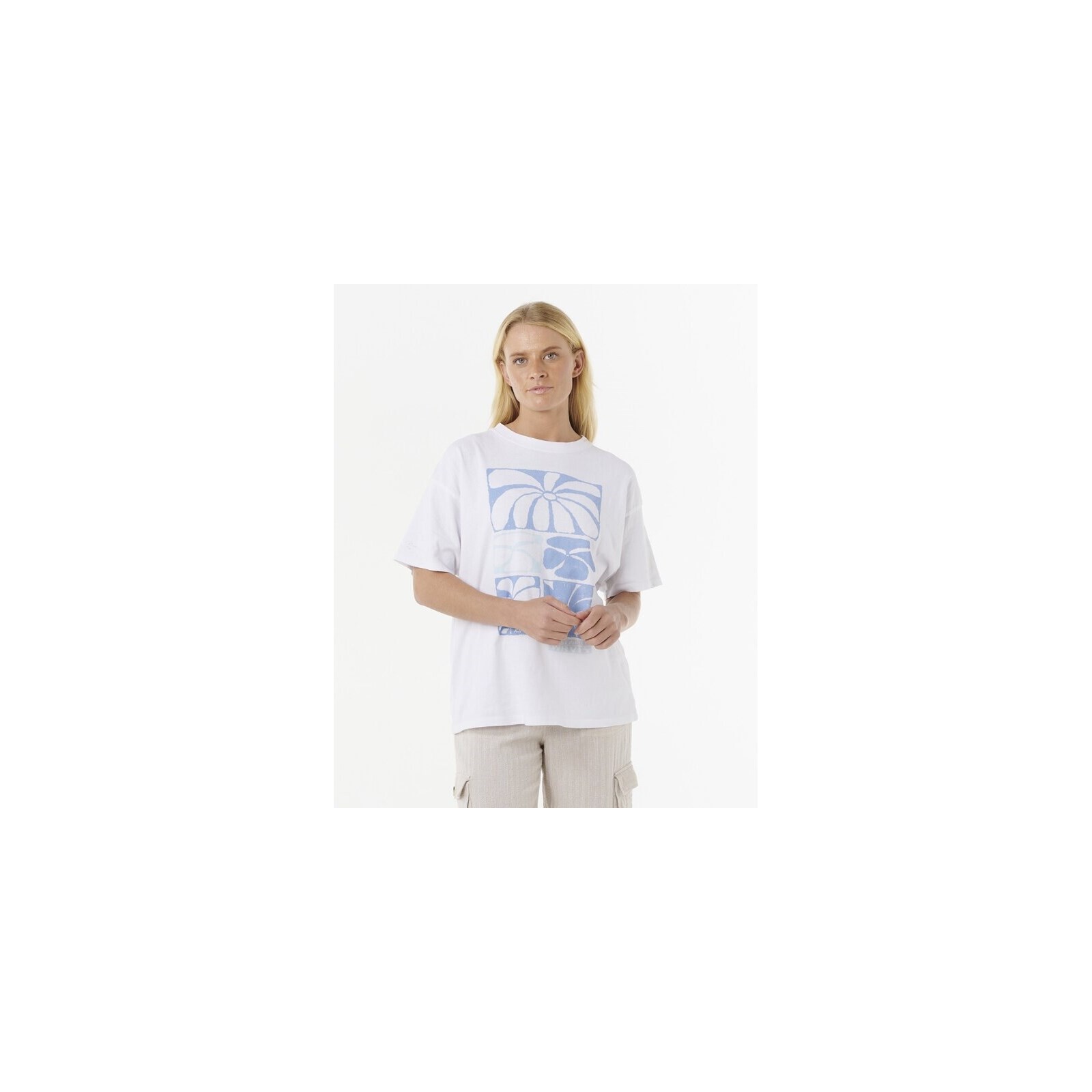 triko RIP CURL - Oceanic Heritage Tee Optical White (3262) velikost: S