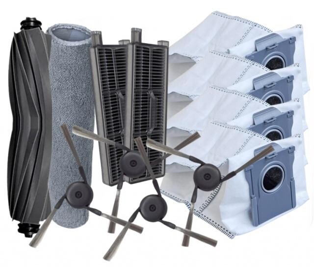 12ks HEPA filtry, kartáče, sáčky a mop pro MOVA Z50 Ultra, sada