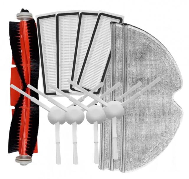12ks HEPA filtry, kartáče XIAOMI Robot Vacuum Mop Pro Plus, Dreame F9 Mop, sada s mopy