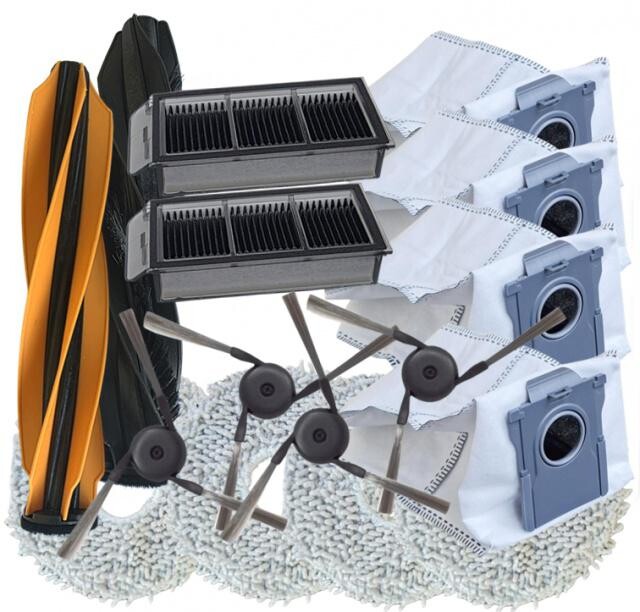 15ks HEPA filtry, mopy, sáčky, kartáče pro DREAME L40s, L50, Matrix 10, X50, Mobius 60, Mova V50