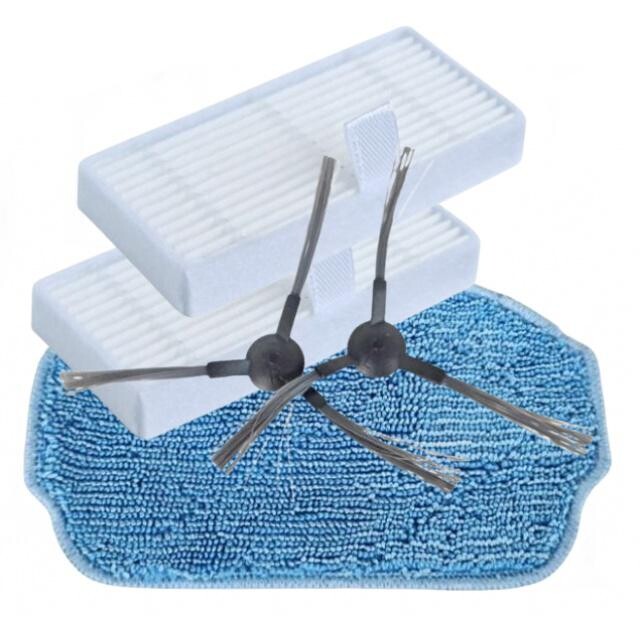 5ks HEPA filtry, kartáčky a mop pro ETA Rover 1248, Torro, Tesla, Conga, Nedis, sada